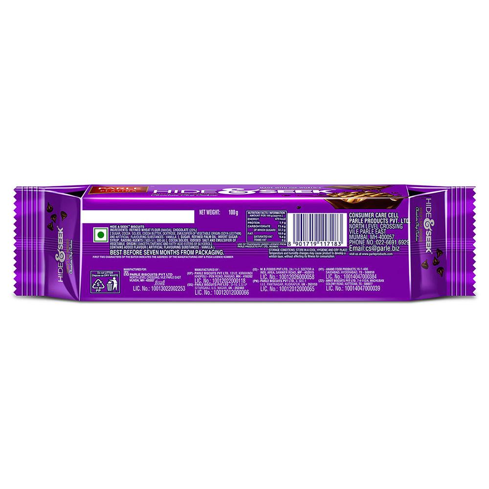 Parle Hide & Seek Chocolate Chip Cookies 100 G – view 2