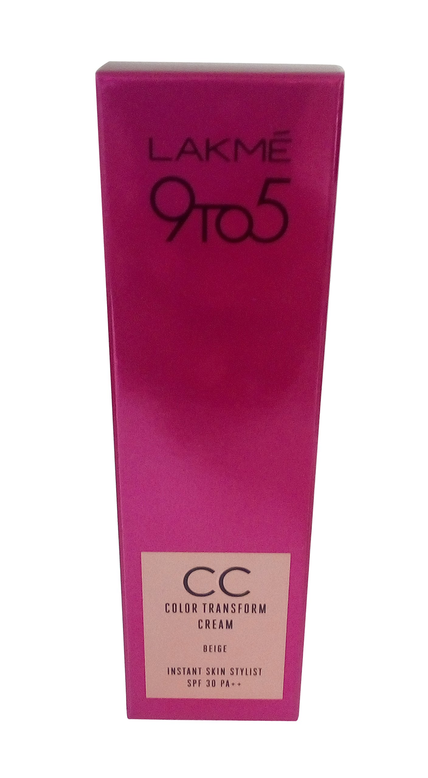 Lakme beige CC colour transform cream in 30 g box