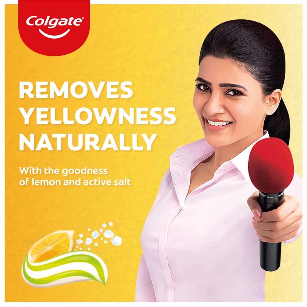 Colgate Plaque Removal Toothpaste Active Salt - 100 G (Salt And Lemon) – view 2
