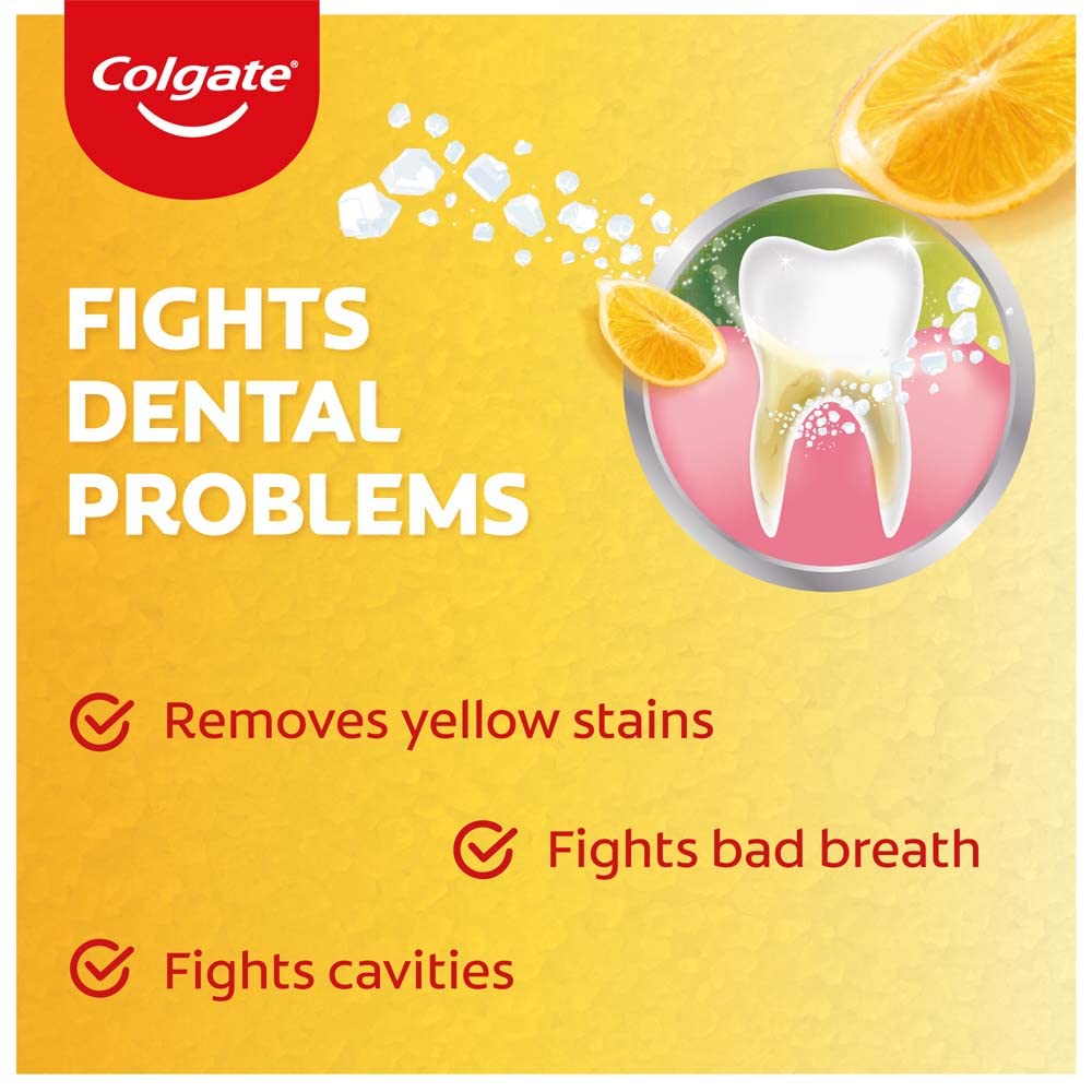 Colgate Plaque Removal Toothpaste Active Salt - 100 G (Salt And Lemon) – view 3