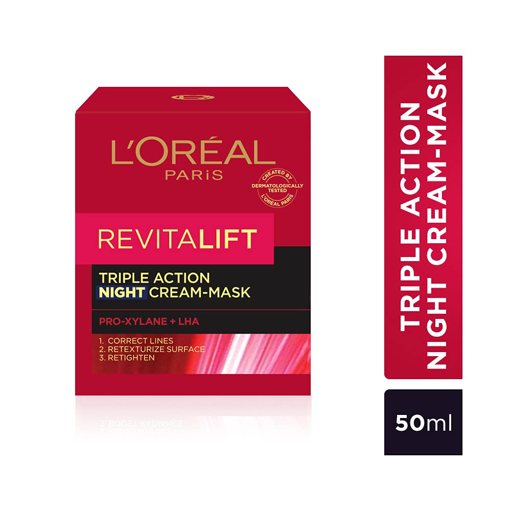 L'Oreal Paris Revitalift Triple Action Night Cream Mask (50 ml) – view 2