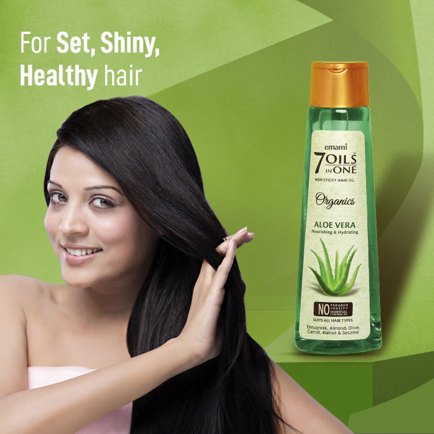 Emami 7 Oils In One Organics Aloe Vera Hair Oil – view 2