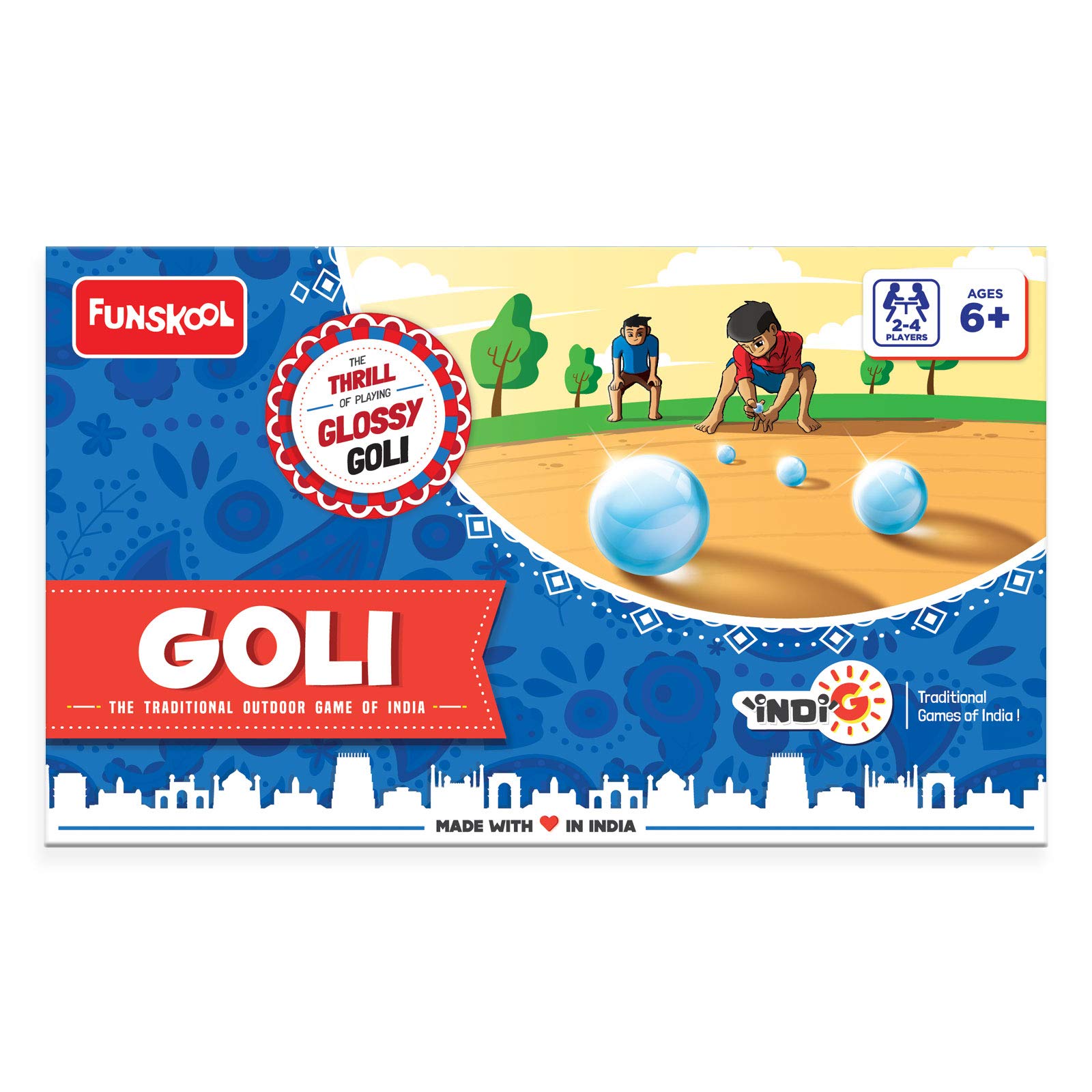 Funskool Goli outdoor marble game set in box