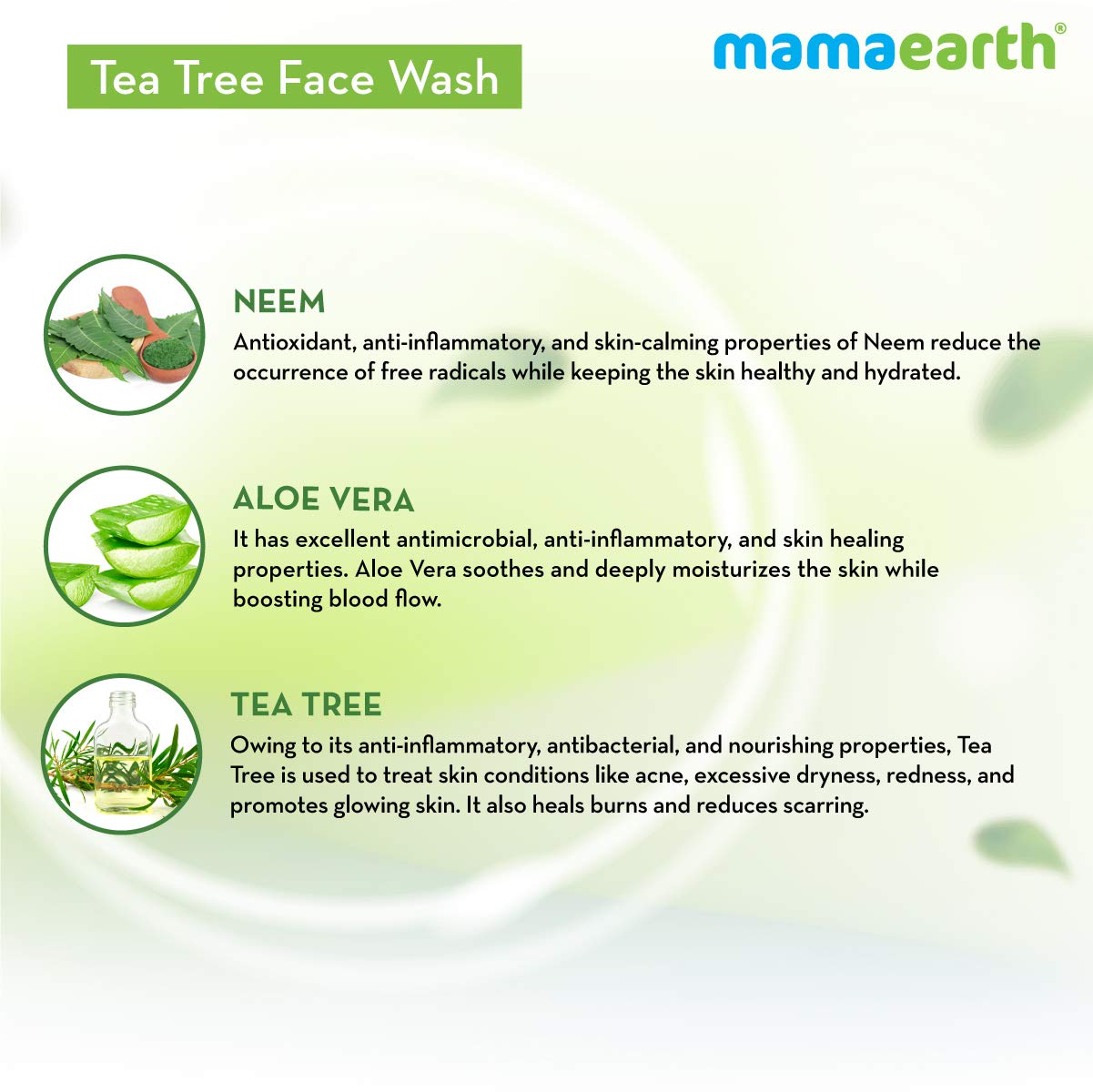 Mamaearth Tea Tree Face Wash with Neem for Acne & Pimples – view 6