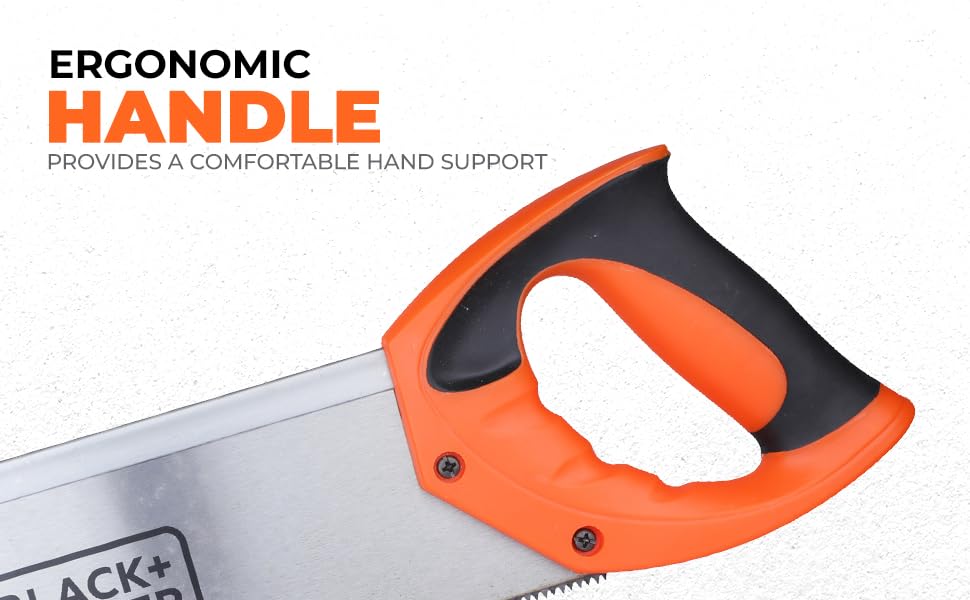 BLACK & DECKER BDHT20346 350mm Hand-Powered Steel Mitre Box with Saw for Home, DIY & Professional, 6 Months Warranty, ORANGE & BLACK – view 4