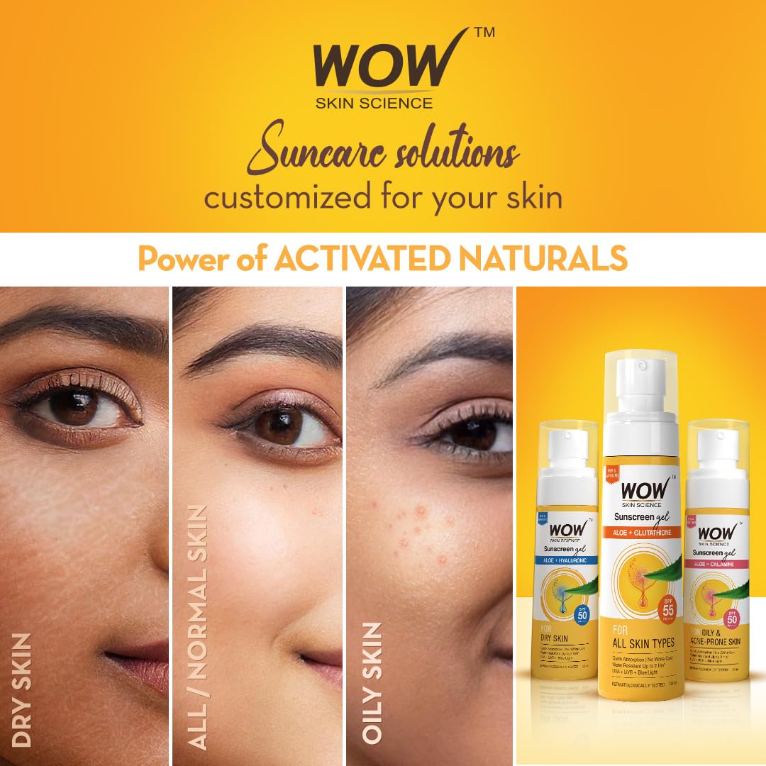 WOW Skin Science Sunscreen Matte Finish - Spf 55 Pa+++ - Very High Broad Spectrum - Uva &Uvb Protection - Quick Absorb - No Parabens, Silicones, Mineral Oil, Oxide, Color & Benzophenone, 100mL – view 3