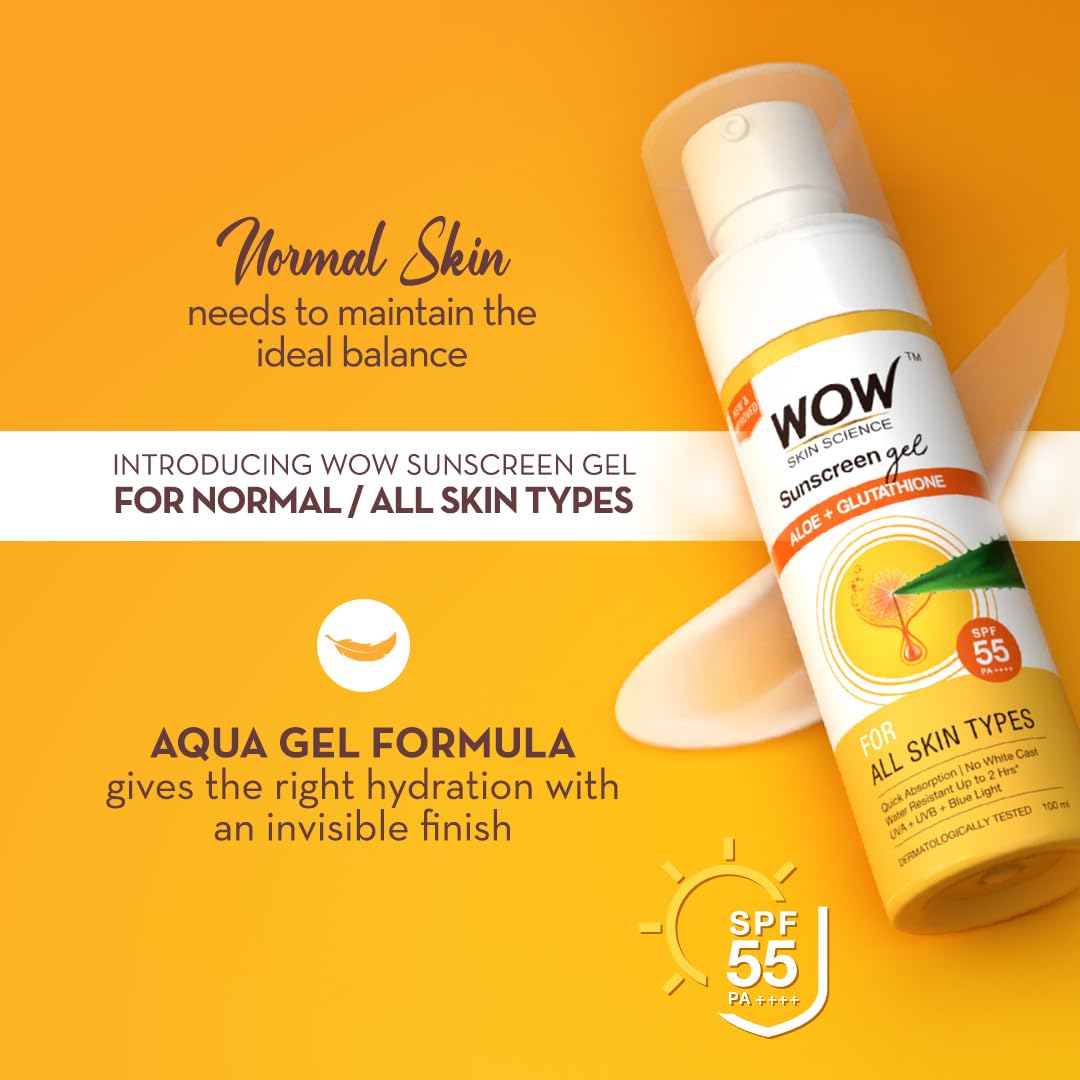 WOW Skin Science Sunscreen Matte Finish - Spf 55 Pa+++ - Very High Broad Spectrum - Uva &Uvb Protection - Quick Absorb - No Parabens, Silicones, Mineral Oil, Oxide, Color & Benzophenone, 100mL – view 4