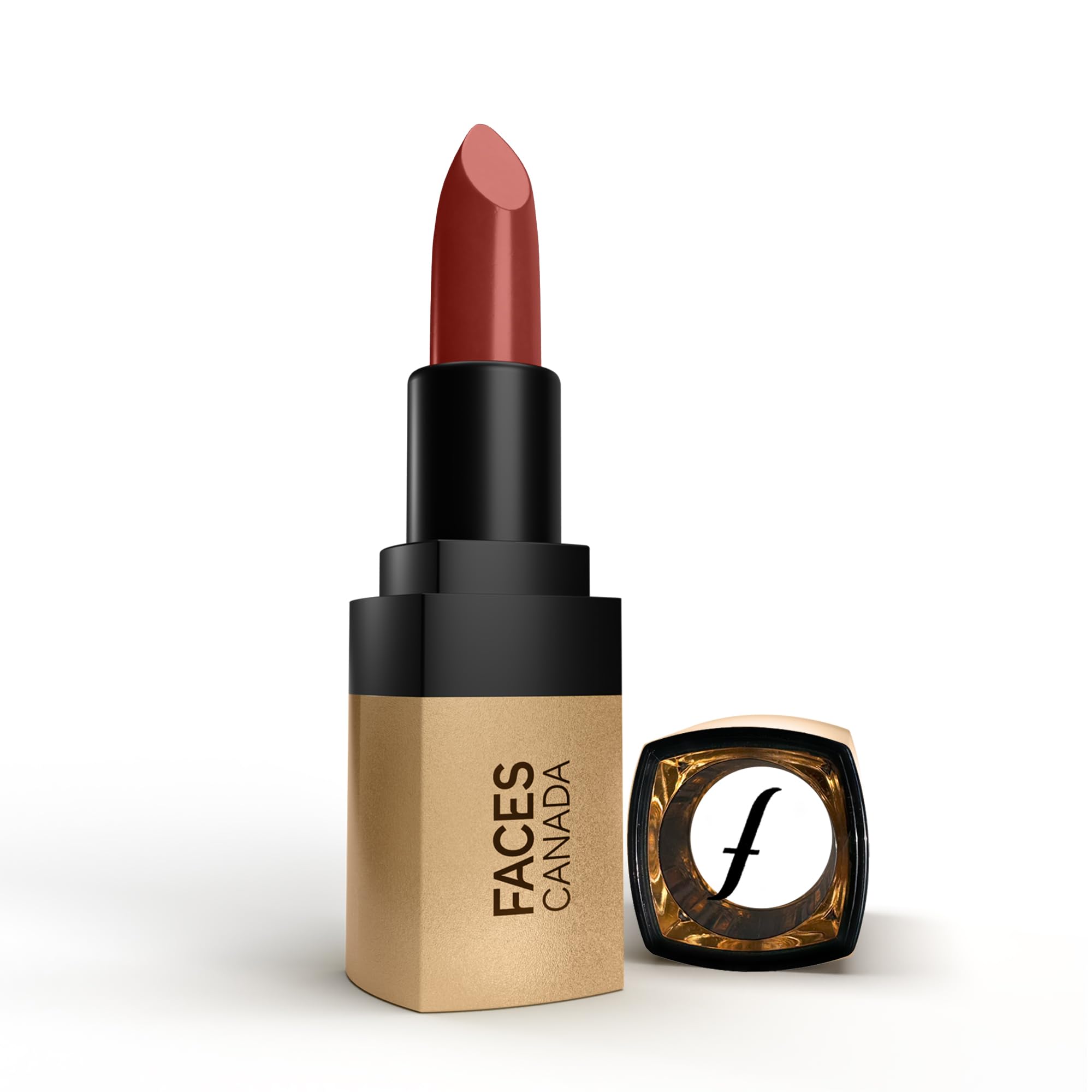 Faces Canada matte lipstick in Fierce Brown 17 close view