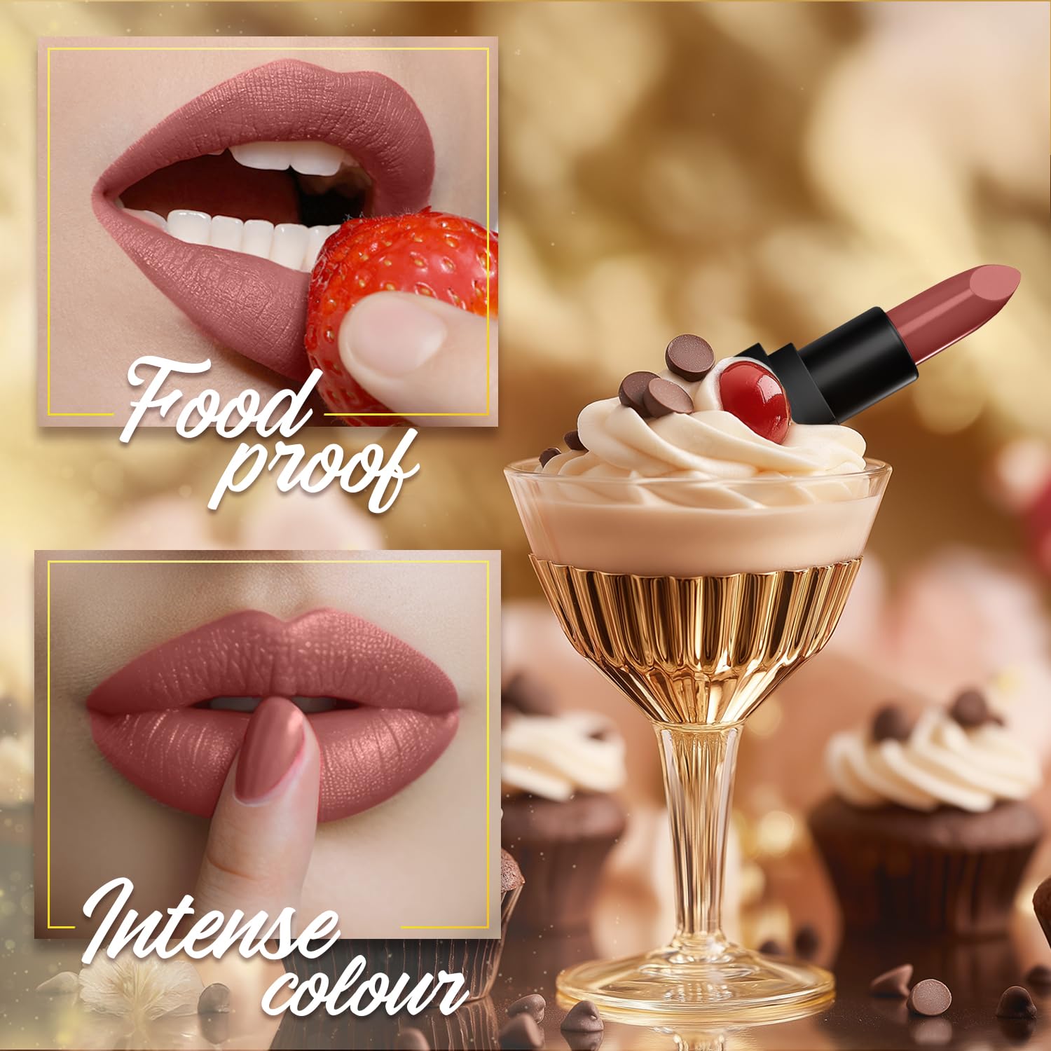 FACES CANADA Comfy Matte Velvet Touch Lipstick - Fierce Brown 17, 4.2g – view 5