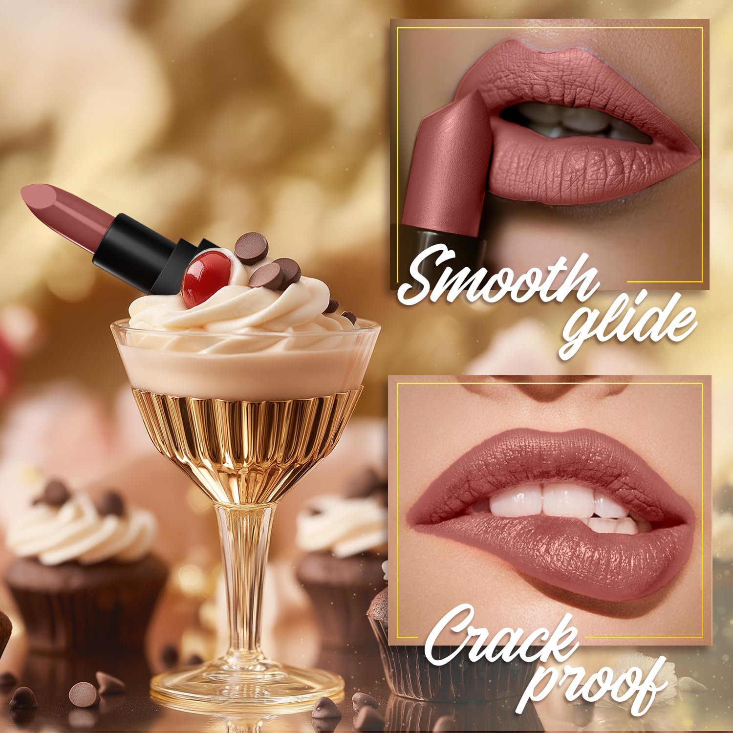 FACES CANADA Comfy Matte Velvet Touch Lipstick - Fierce Brown 17, 4.2g – view 6