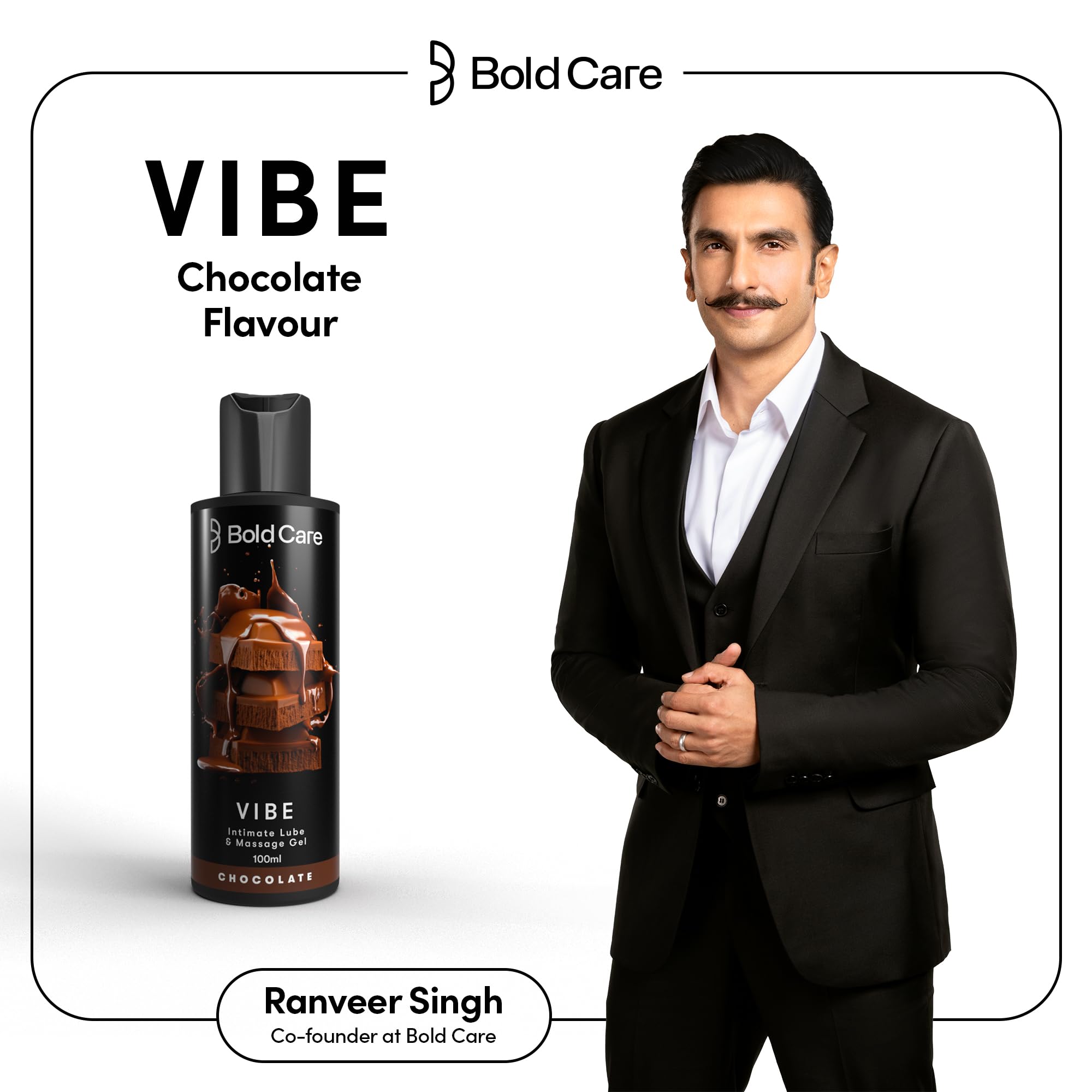 Bold Care Multi-textured Condoms + Vibe - Chocolate flavoured Premium Lubricant Gel - Water based formula - Gentle on the skin – view 2