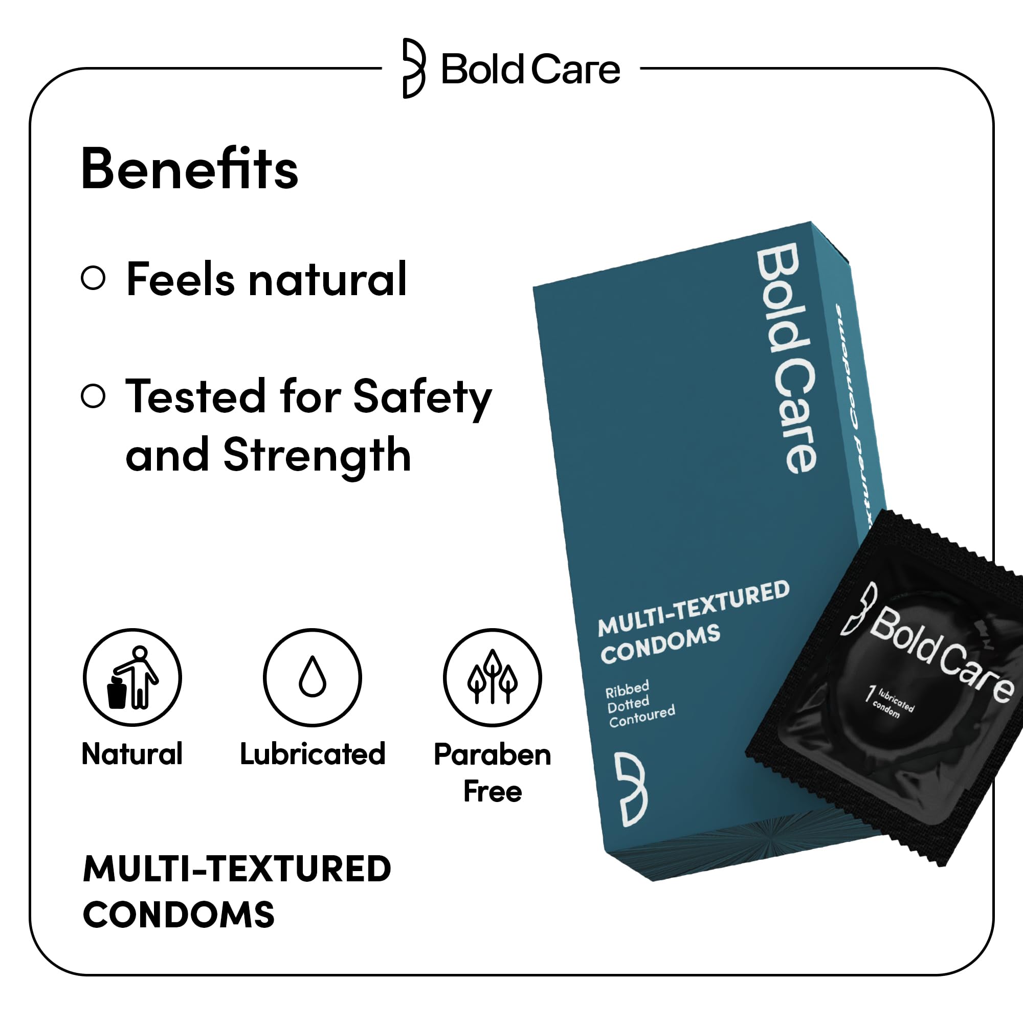 Bold Care Multi-textured Condoms + Vibe - Chocolate flavoured Premium Lubricant Gel - Water based formula - Gentle on the skin – view 7