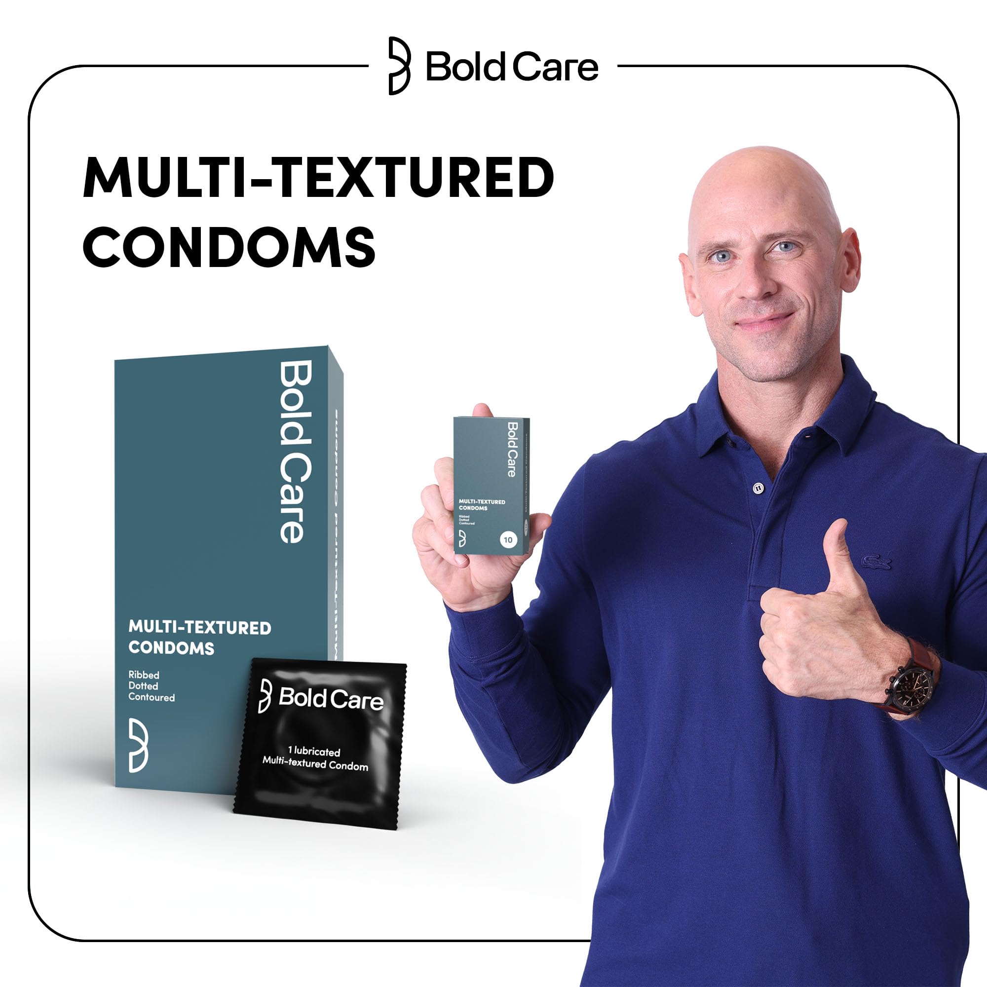 Bold Care Multi-textured Condoms + Vibe - Chocolate flavoured Premium Lubricant Gel - Water based formula - Gentle on the skin – view 9