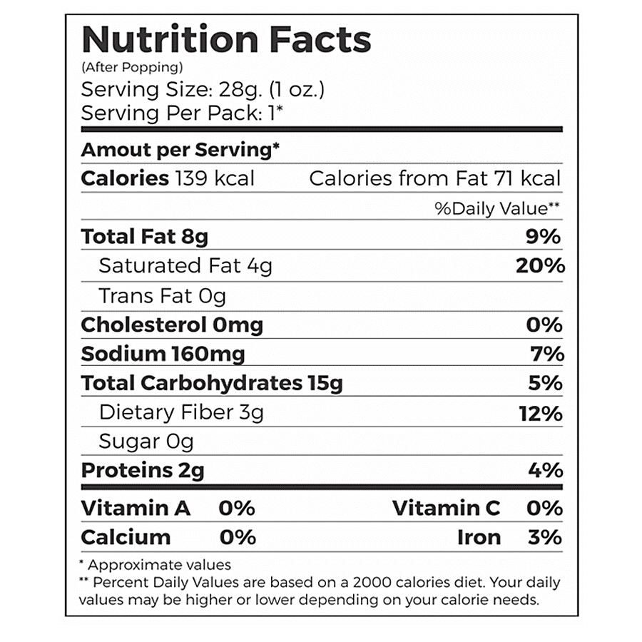 4700BC Instant Popcorn - Natural Healthy 90 g – view 5