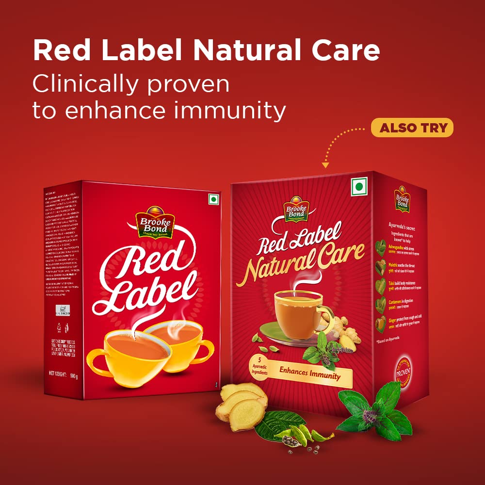 Brooke Bond , Red Label,Basil, Cardamom, Ginger 100 Grams – view 5