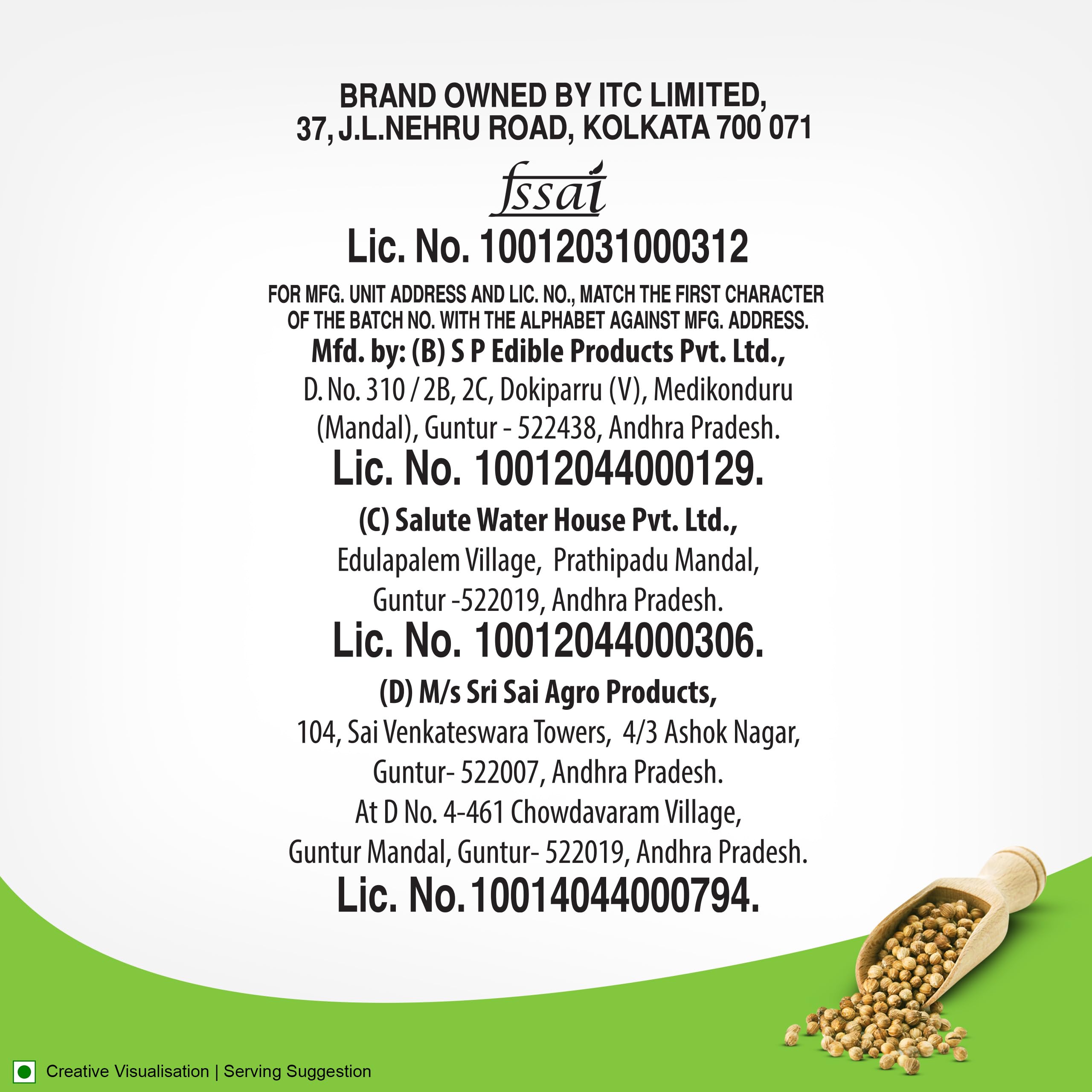 Aashirvaad Coriander Powder, Pouch, 500g – view 6