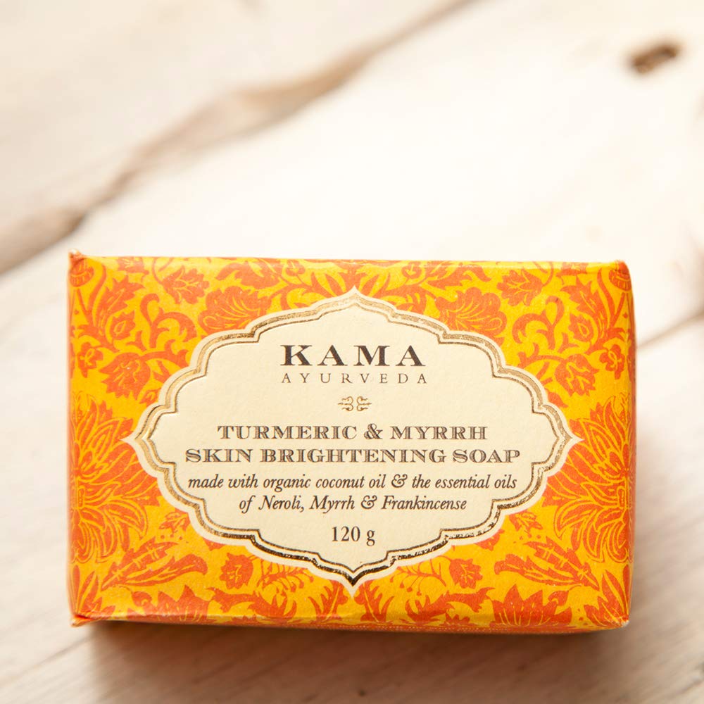 Kama Ayurveda Turmeric and Myrrh Skin Brightening Soap, 125g – view 2