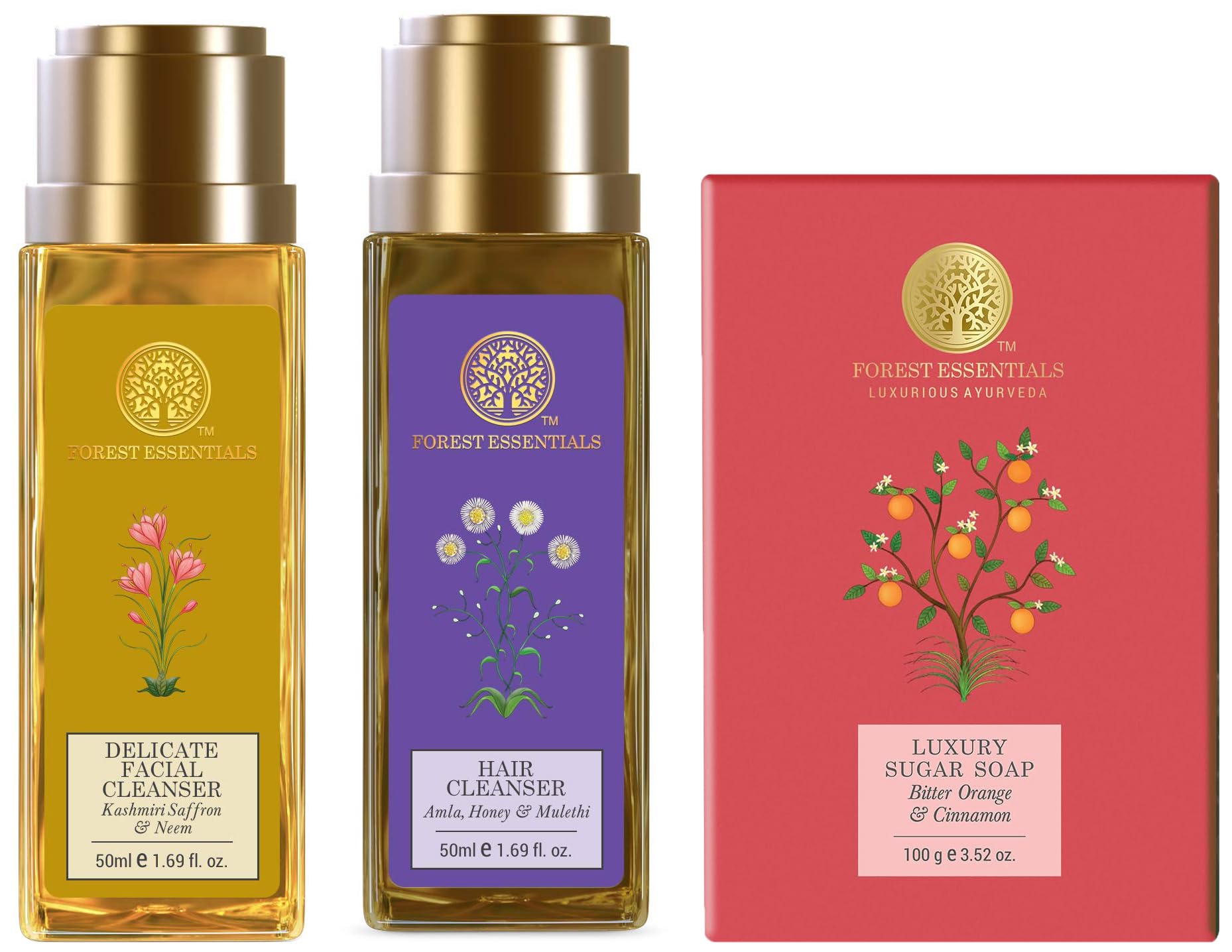 Forest Essentials Bitter Orange soap, facial cleanser and hair cleanser