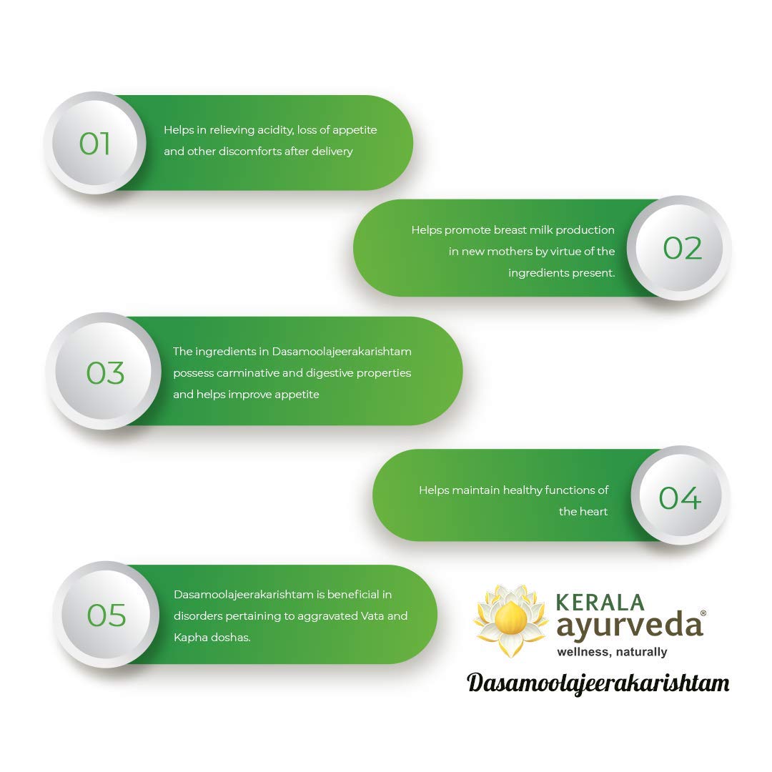 Kerala Ayurveda Dasamoolajeerakarishta - 450 ml – view 5