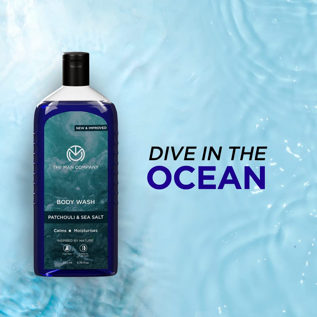 The Man Company Patchouli & Sea Salt Perfumed Body Wash For Men - 200 Ml – view 6
