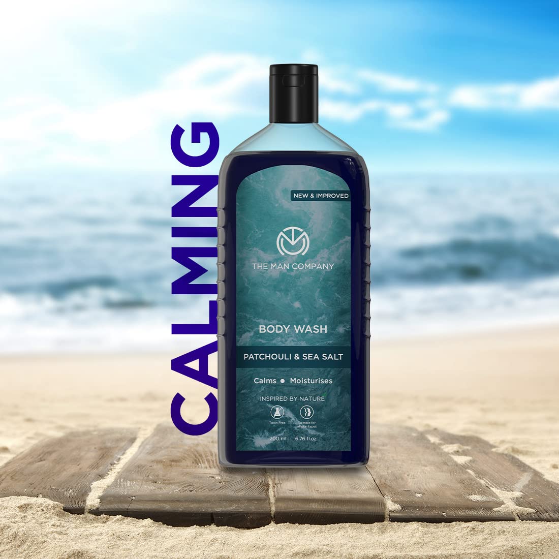 The Man Company Patchouli & Sea Salt Perfumed Body Wash For Men - 200 Ml – view 8
