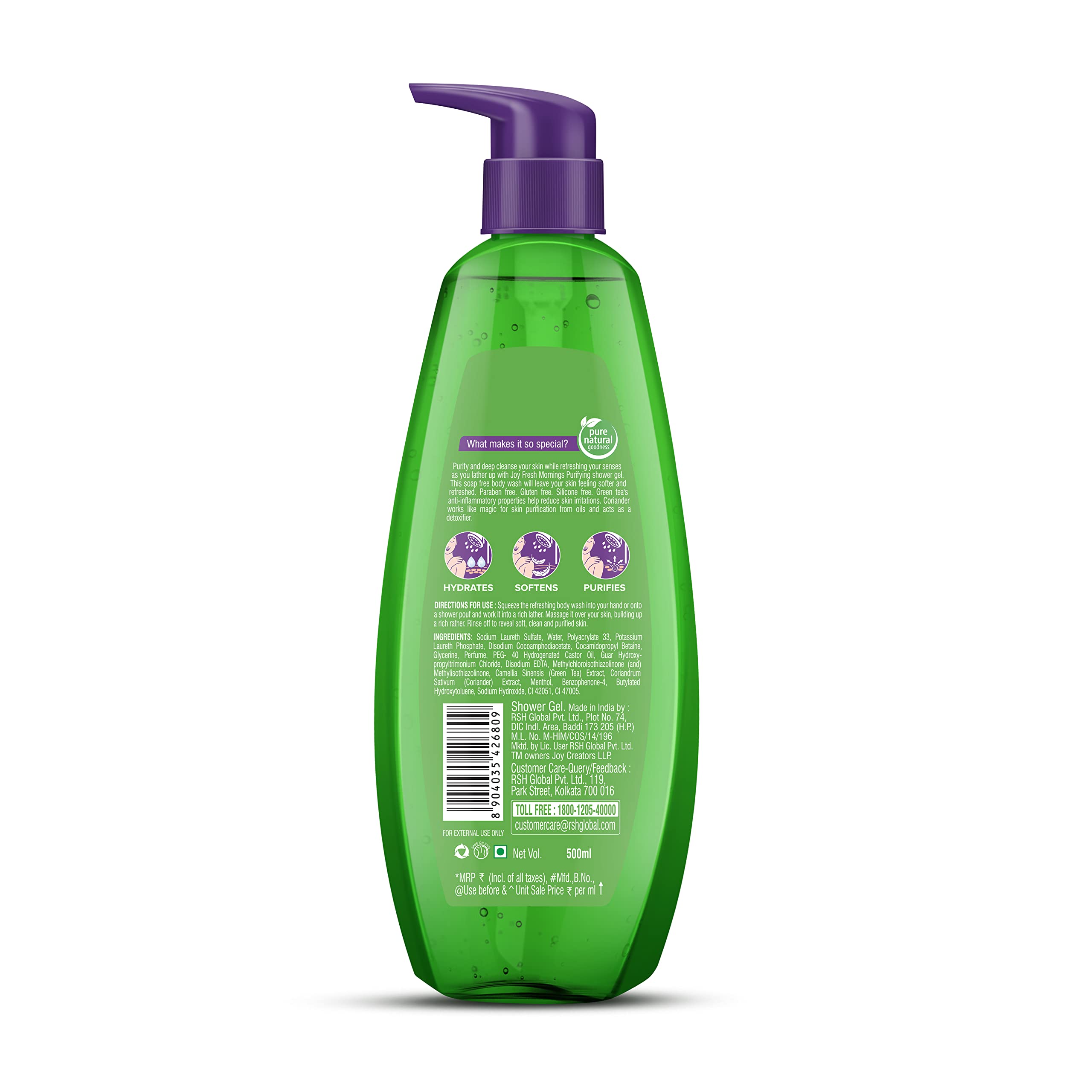 Joy Green Tea Shower Gel Body Wash (500 ml) – view 8