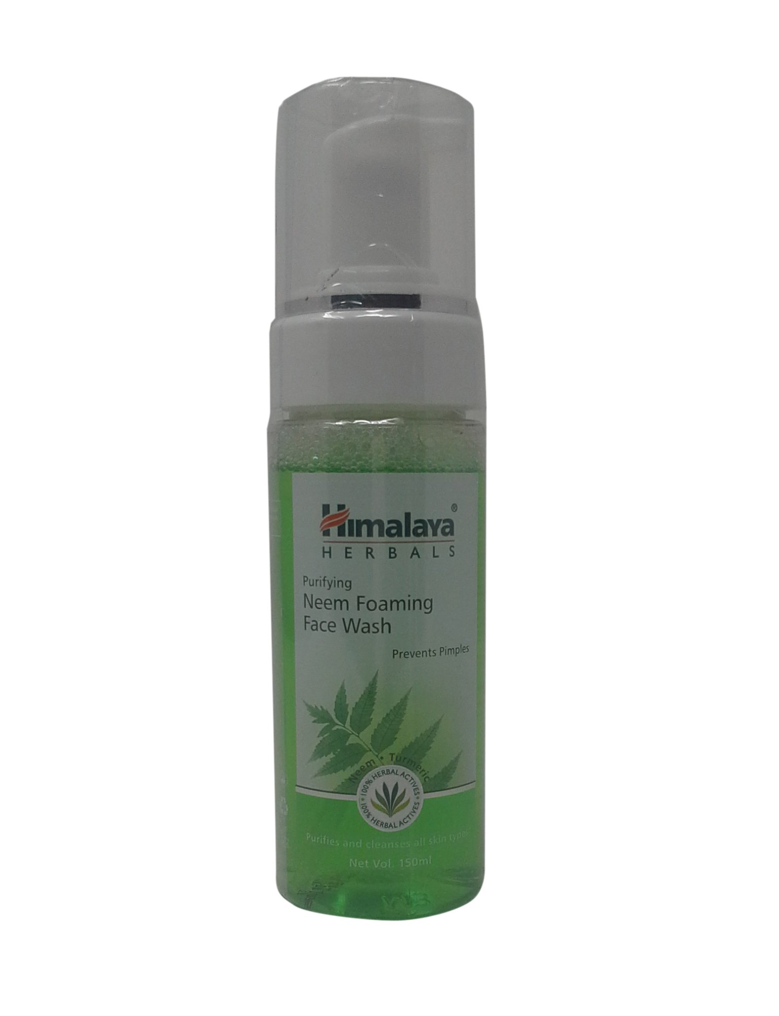 Front bottle of Himalaya Herbals neem foaming face wash