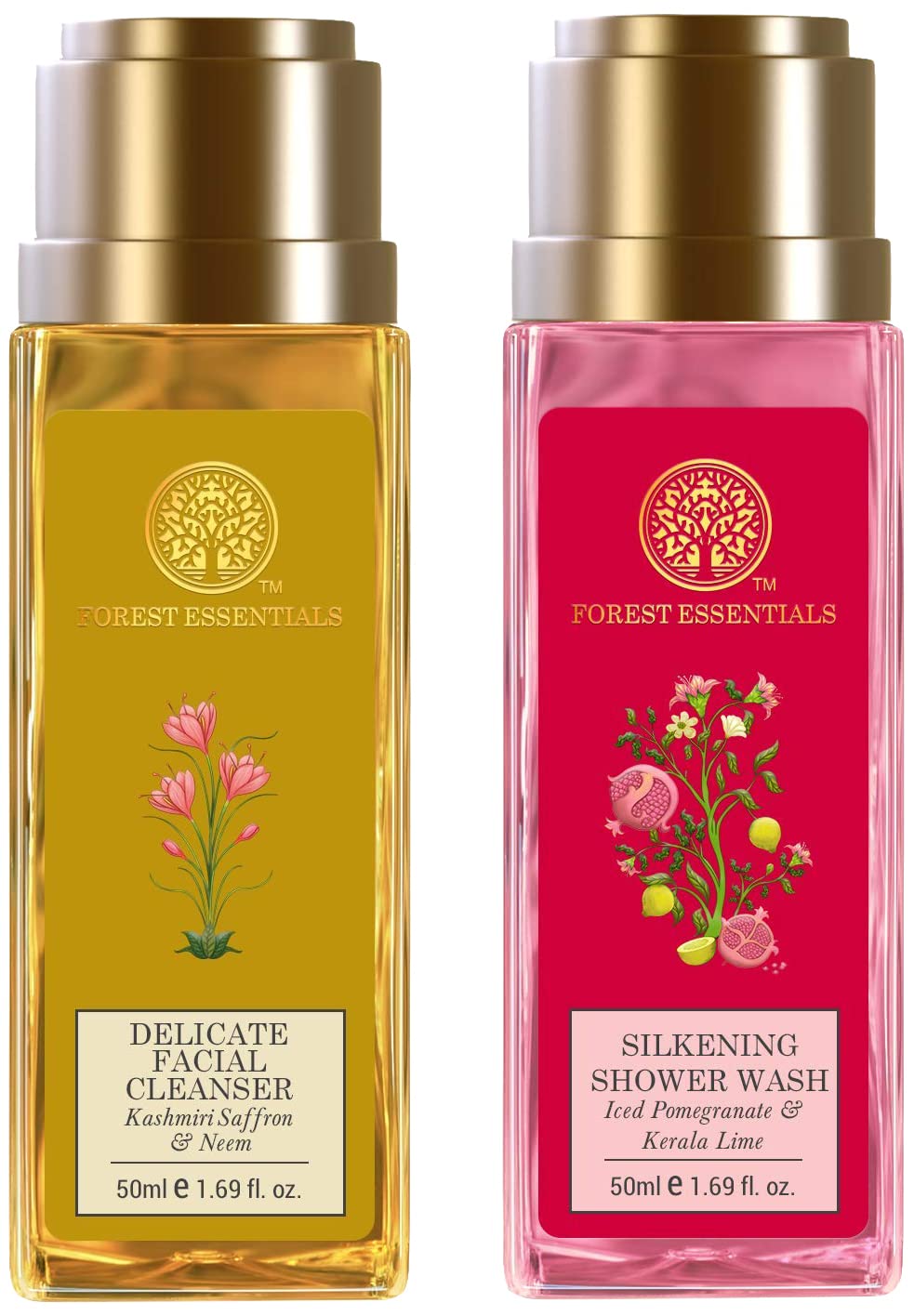 Forest Essentials cleanser and shower wash with saffron neem and lime