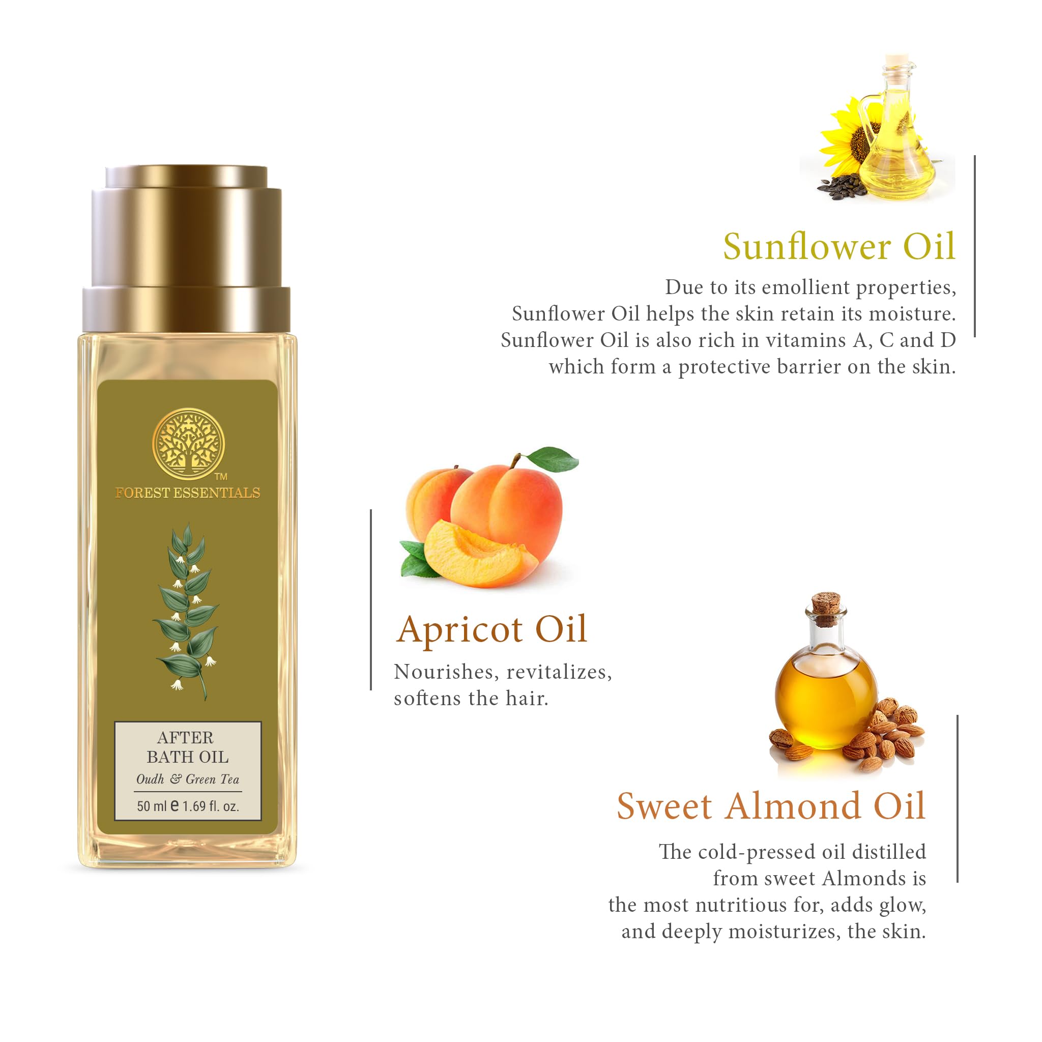 Forest Essentials After Bath Oil Oudh & Green Tea – view 4