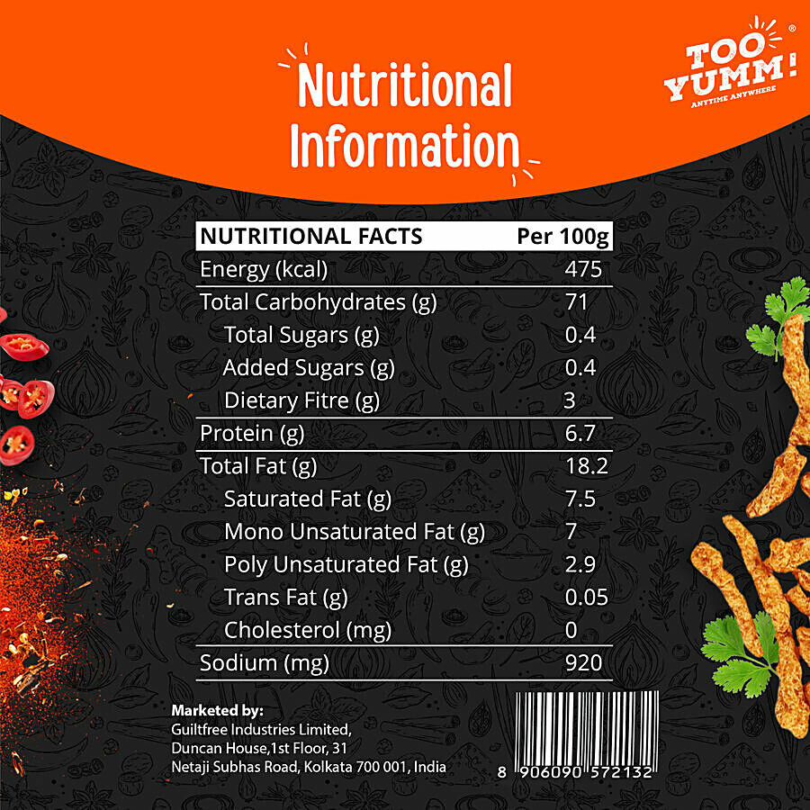 Too Yumm! Munchy Masala Flavour Karare Namkeen 70 g – view 4