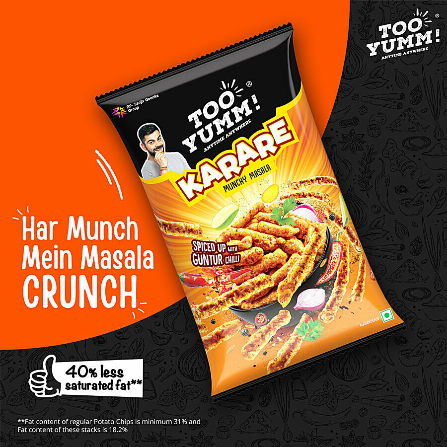 Too Yumm! Munchy Masala Flavour Karare Namkeen 70 g – view 6
