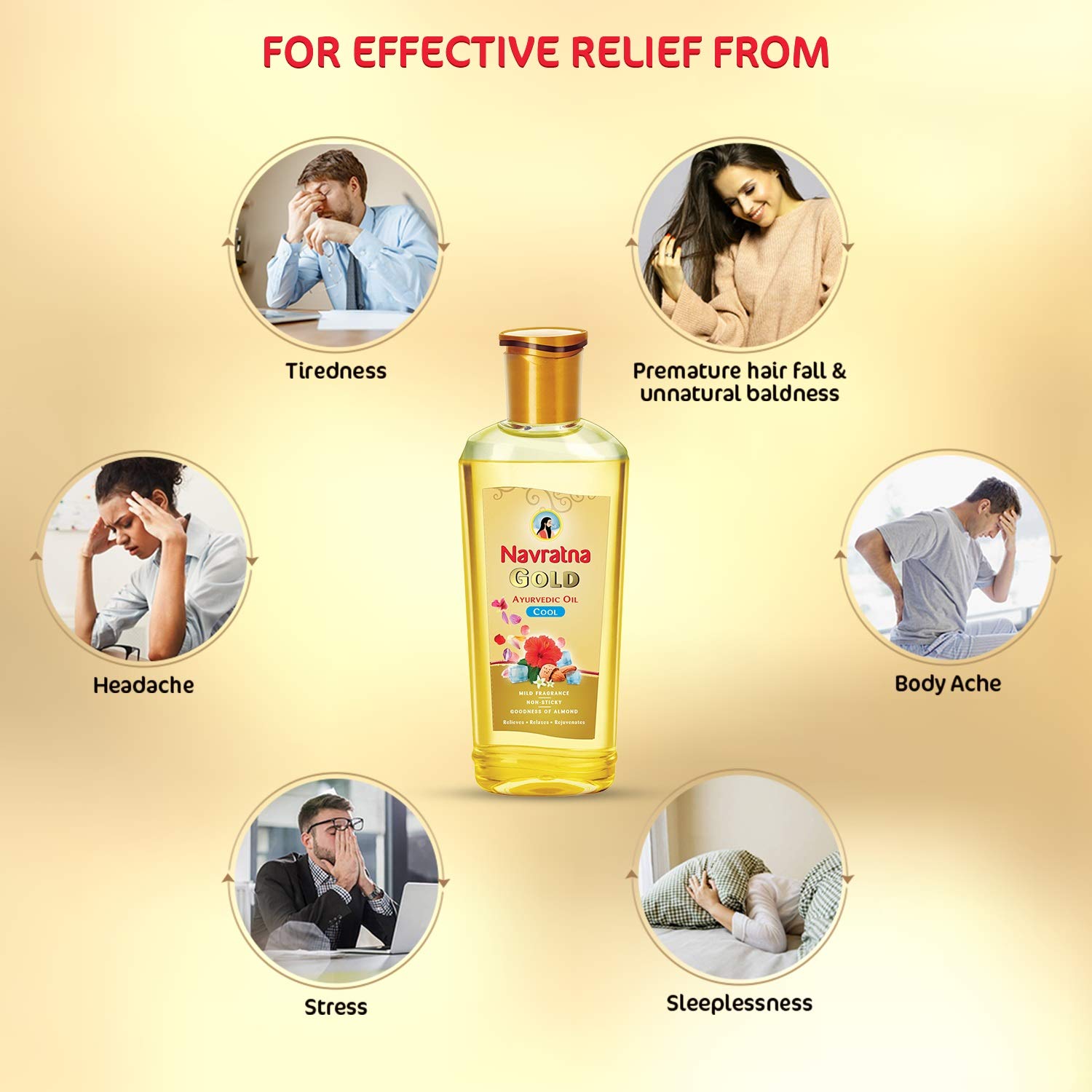 Navratna Gold Ayurvedic Oil – view 6