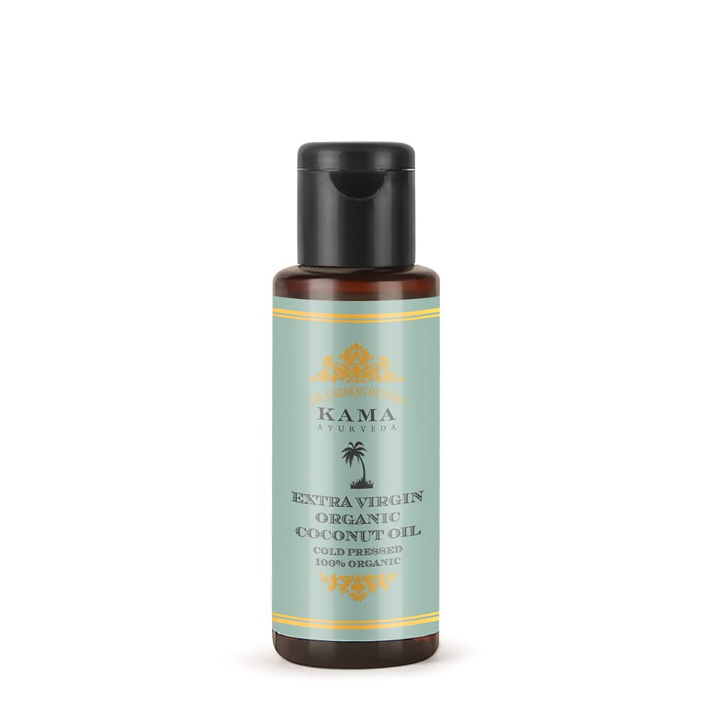 Kama Ayurveda extra virgin coconut oil bottle for hair and body