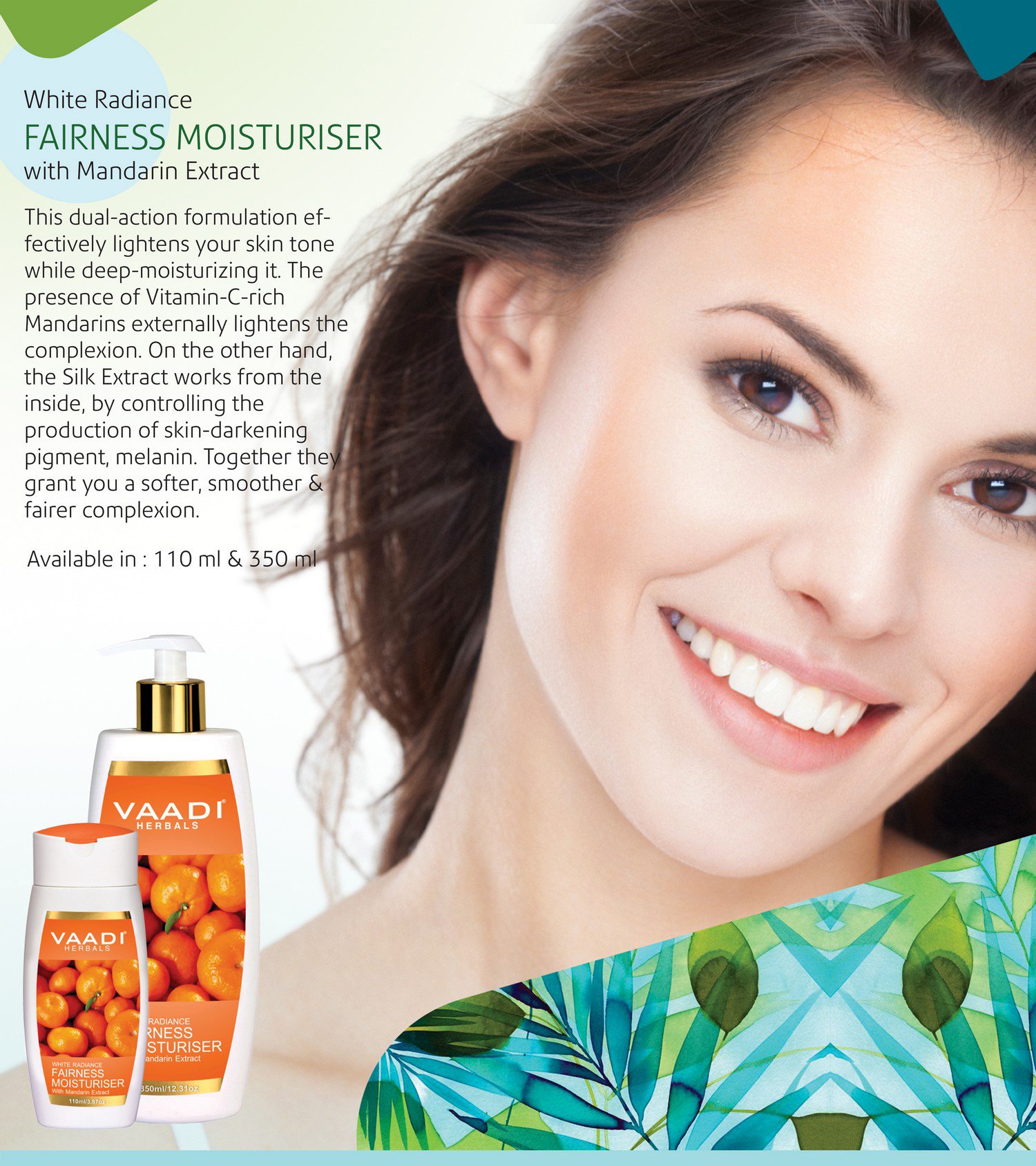 Vaadi Herbals Fairness Moisturiser with Mandarin Extract, 110ml – view 3