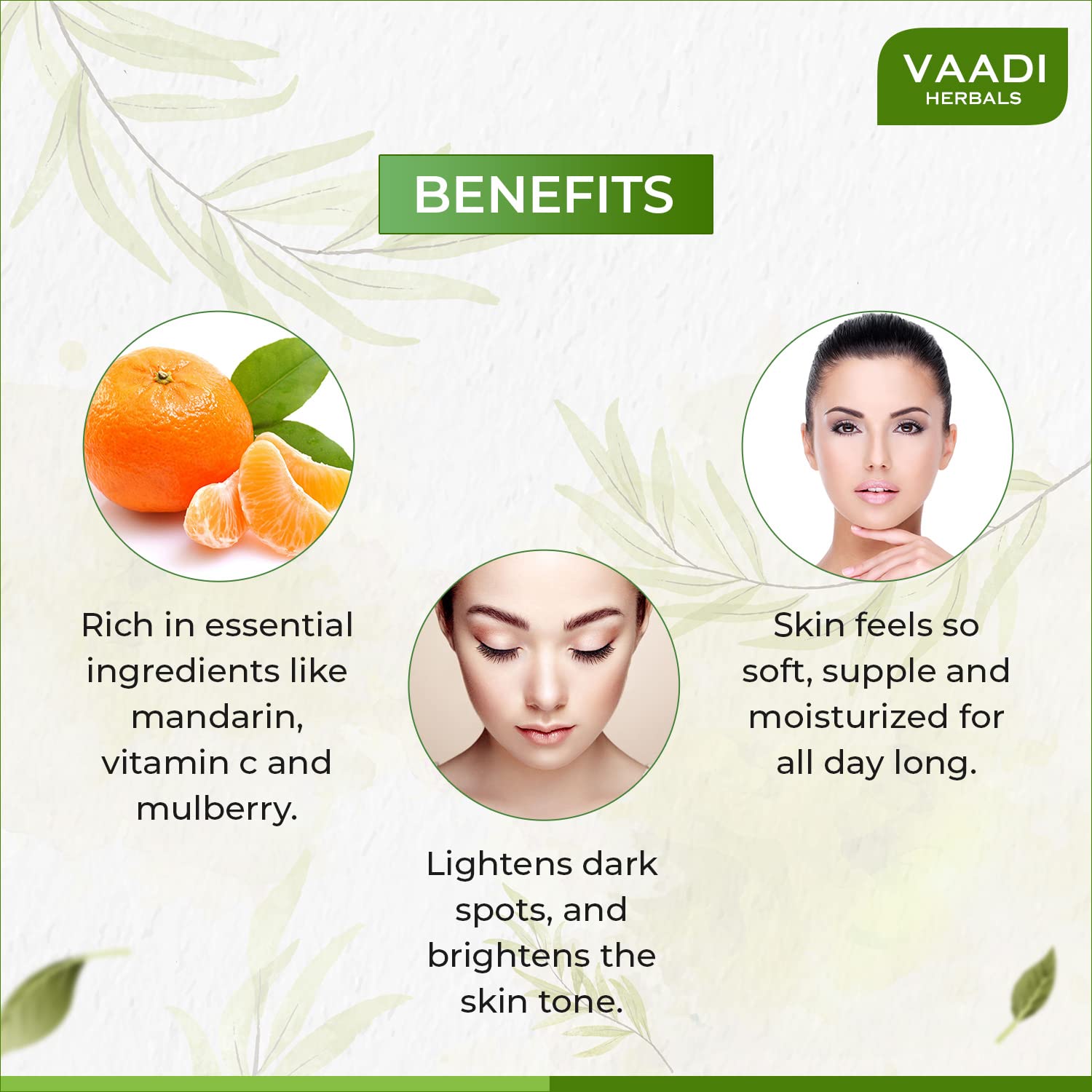 Vaadi Herbals Fairness Moisturiser with Mandarin Extract, 110ml – view 4