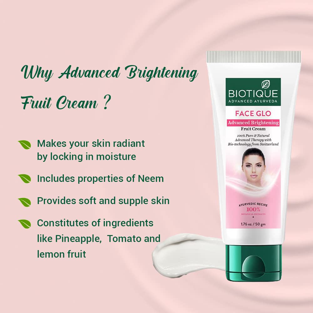 Biotique Face Glo Advance Brightening Fruit Cream – view 4