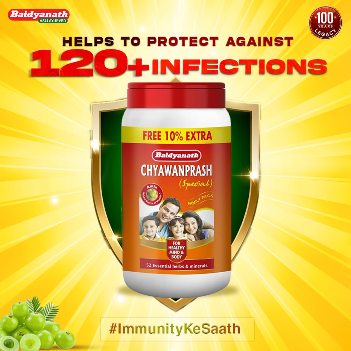 Baidyanath Chyawanprash Special -Pack of 2 kg With 10% Extra Free – view 5