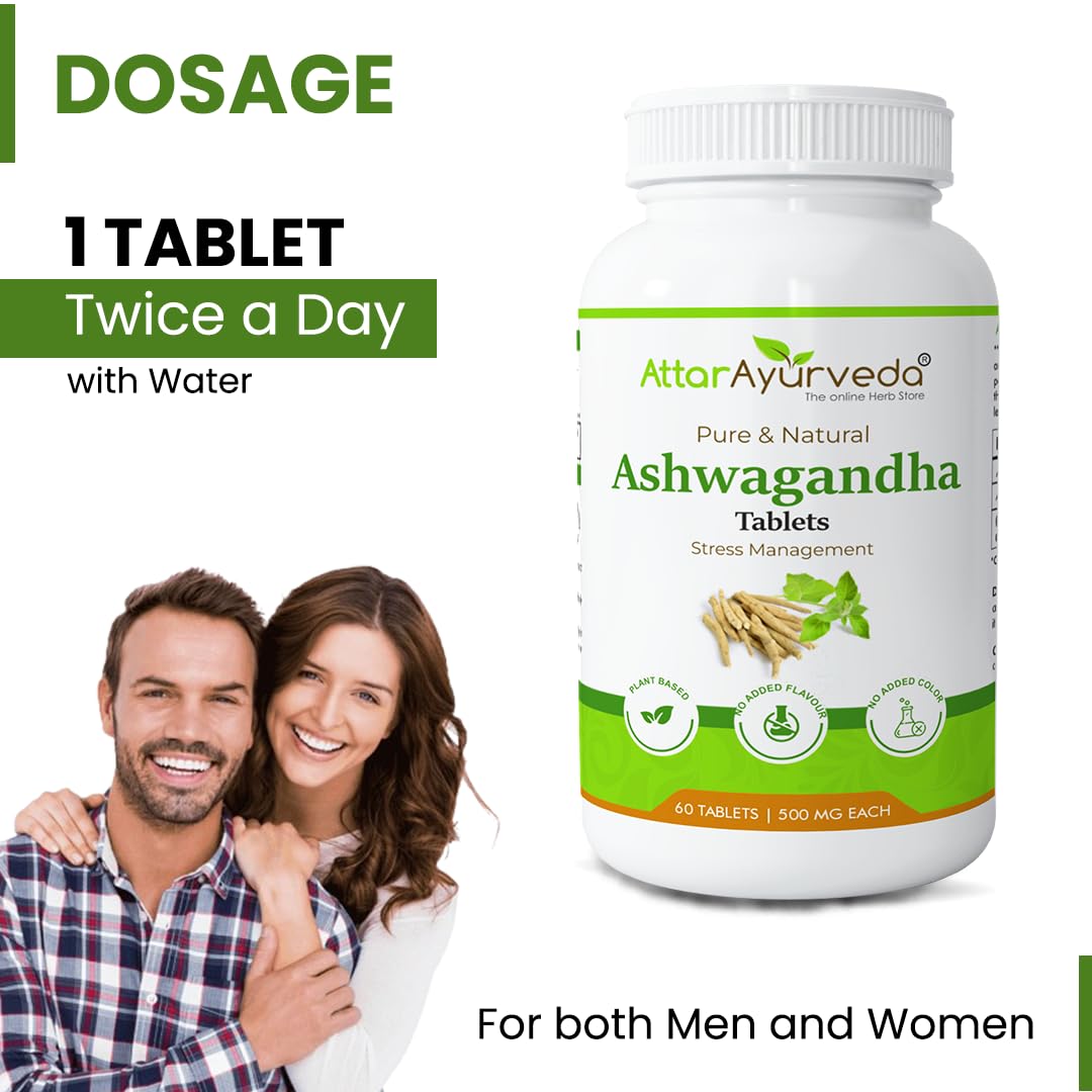Attar Ayurveda Ashwagandha tablet (500mg) - 60 tablets – view 4