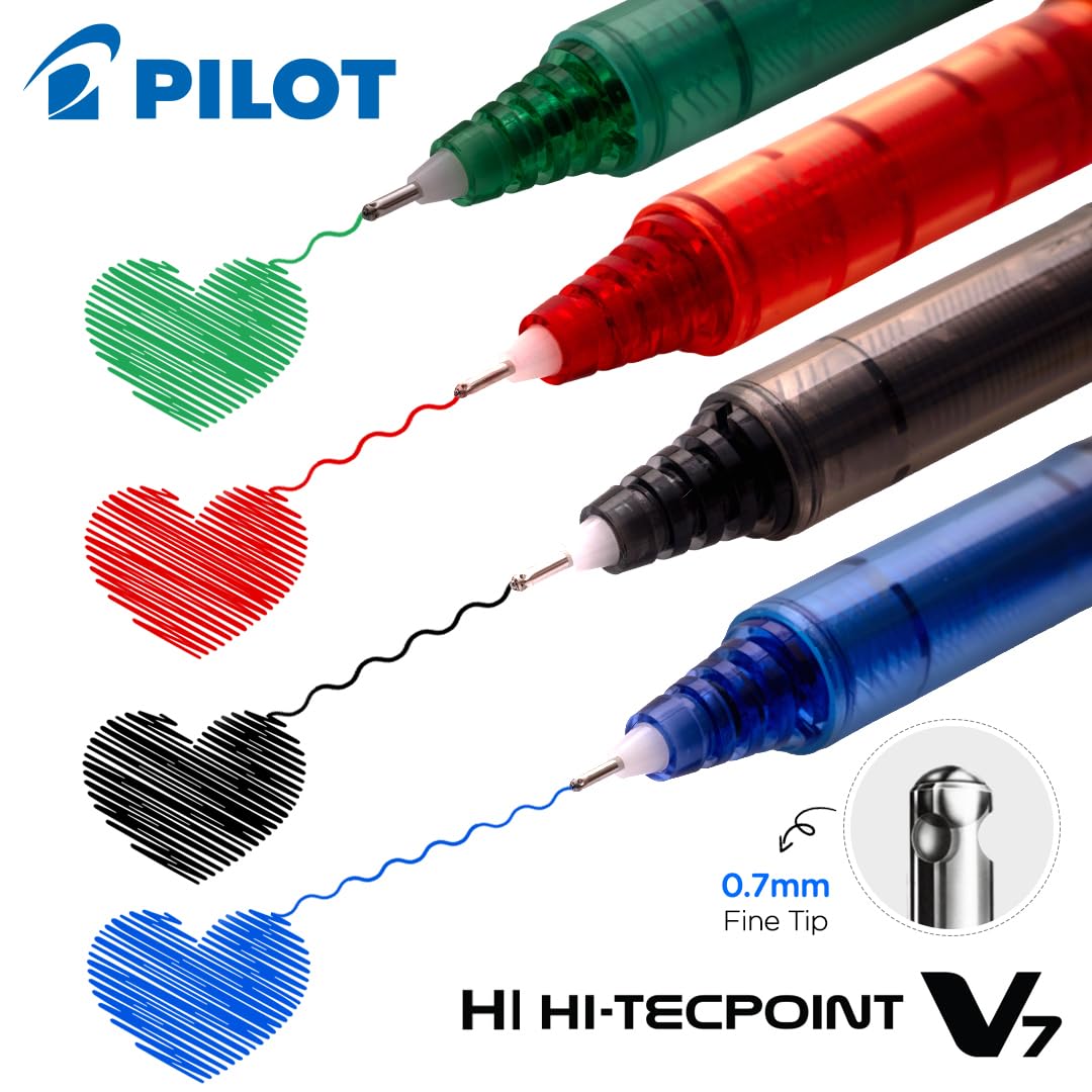 Pilot Hi-Tecpoint V7 0.7mm Fine Point Pure Liquid Ink Roller Ball Pen – view 2