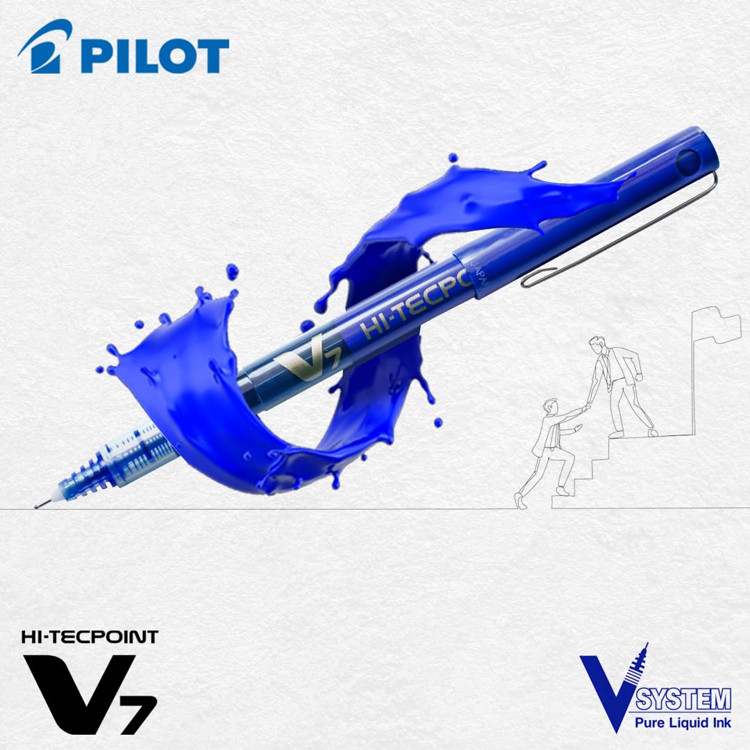 Pilot Hi-Tecpoint V7 0.7mm Fine Point Pure Liquid Ink Roller Ball Pen – view 4