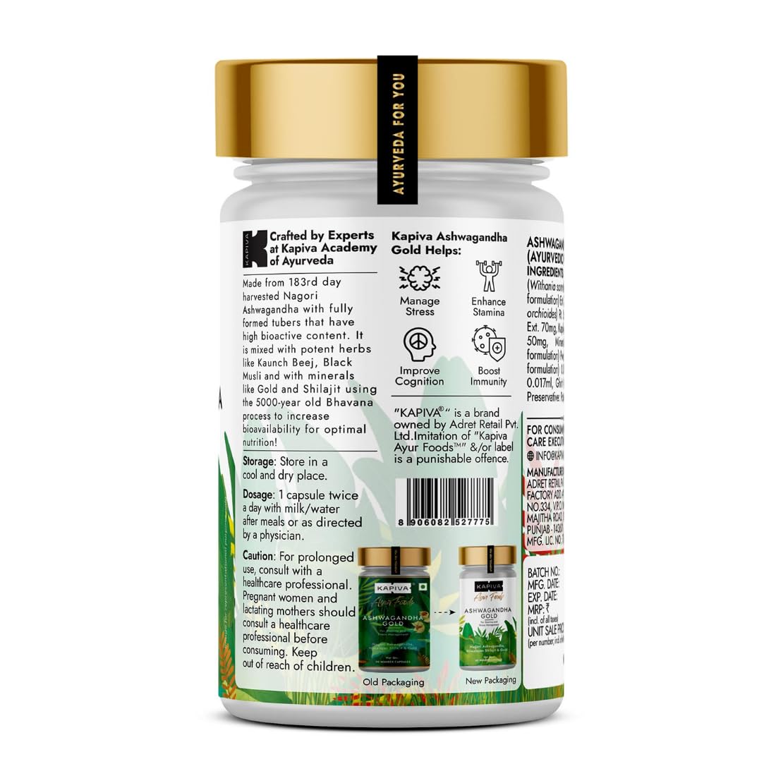 Kapiva Ashwagandha Gold 60 Caps – view 5