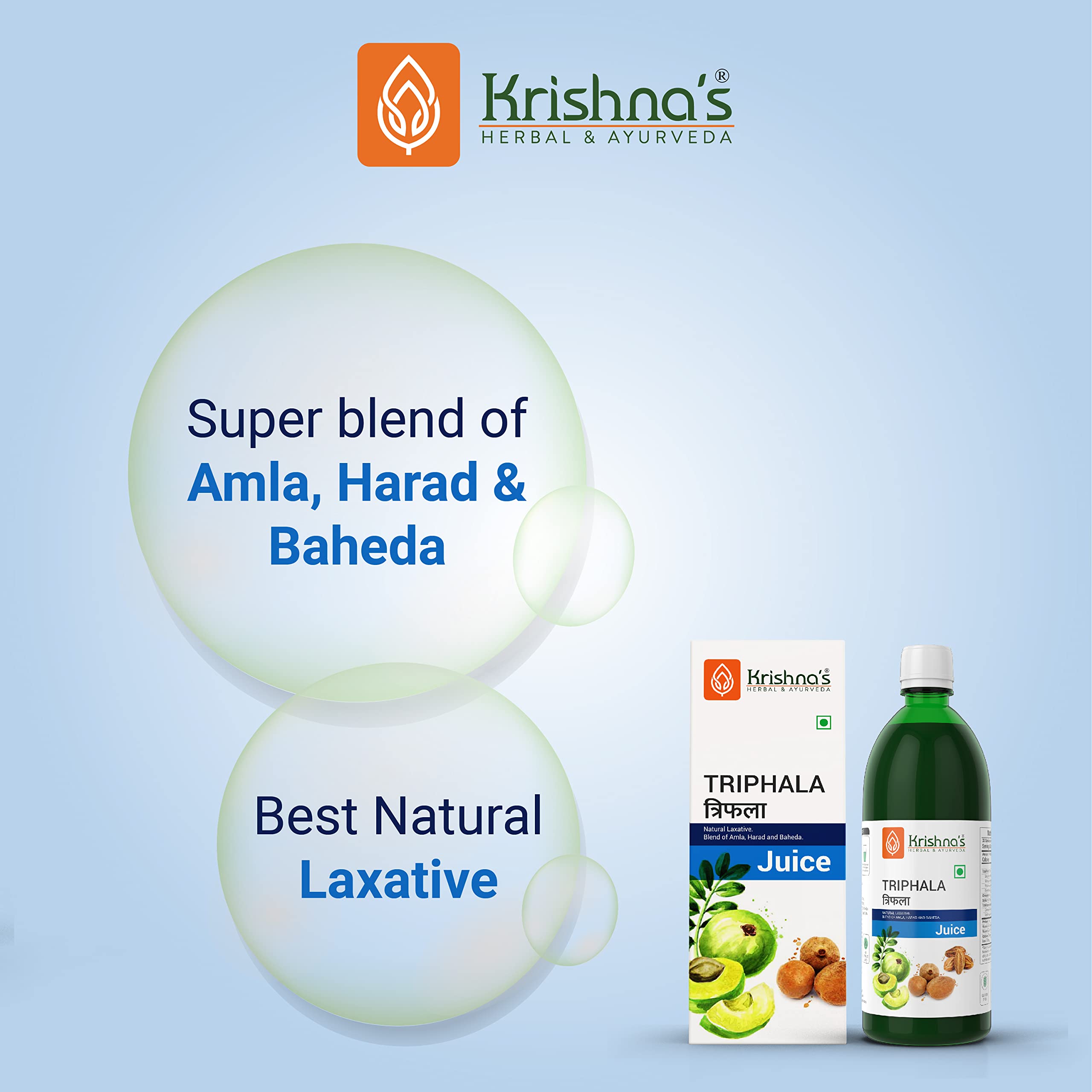 KRISHNA'S HERBAL & AYURVEDA Triphala Juice - 1000 Ml – view 2