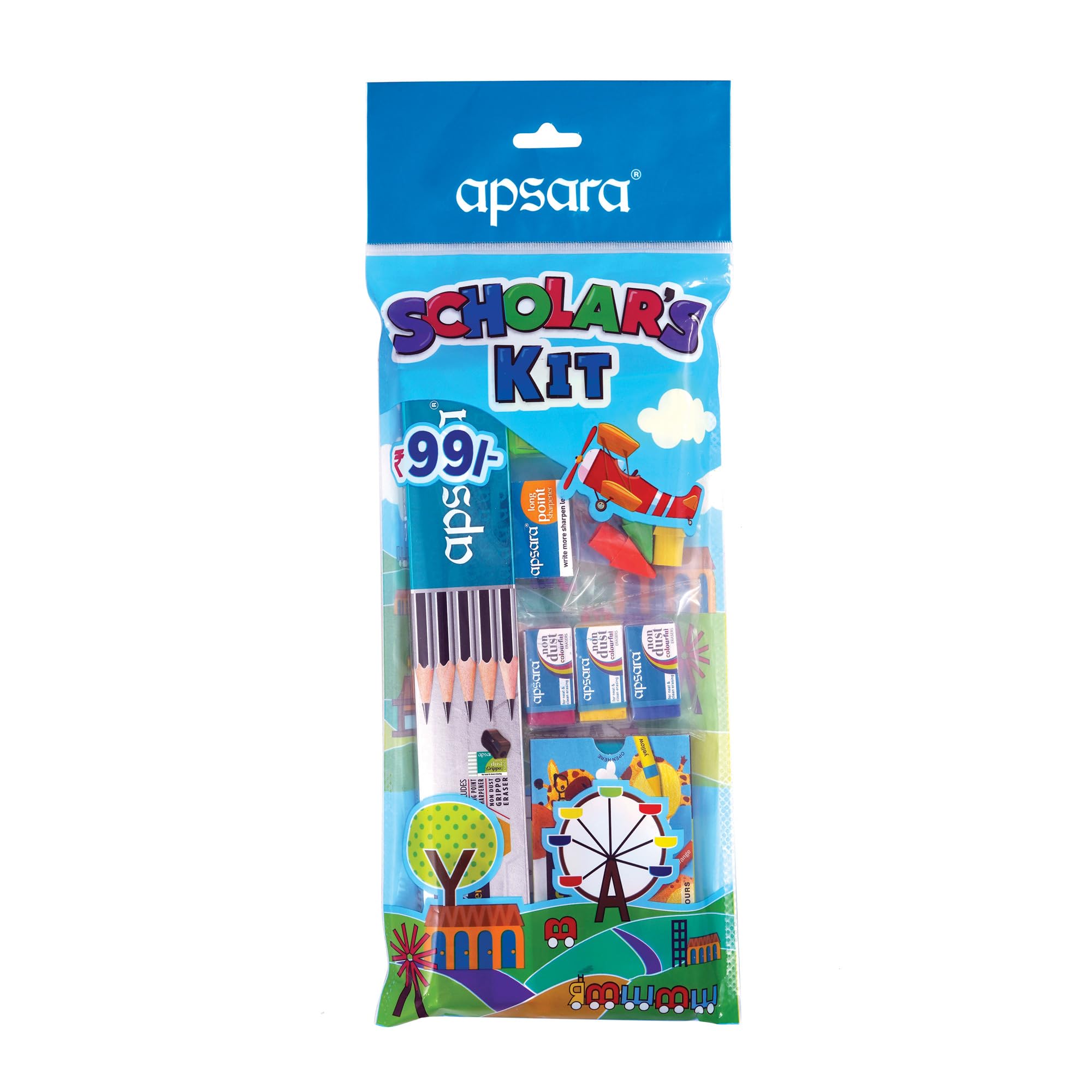 Apsara school supply kit for kids with assorted stationery
