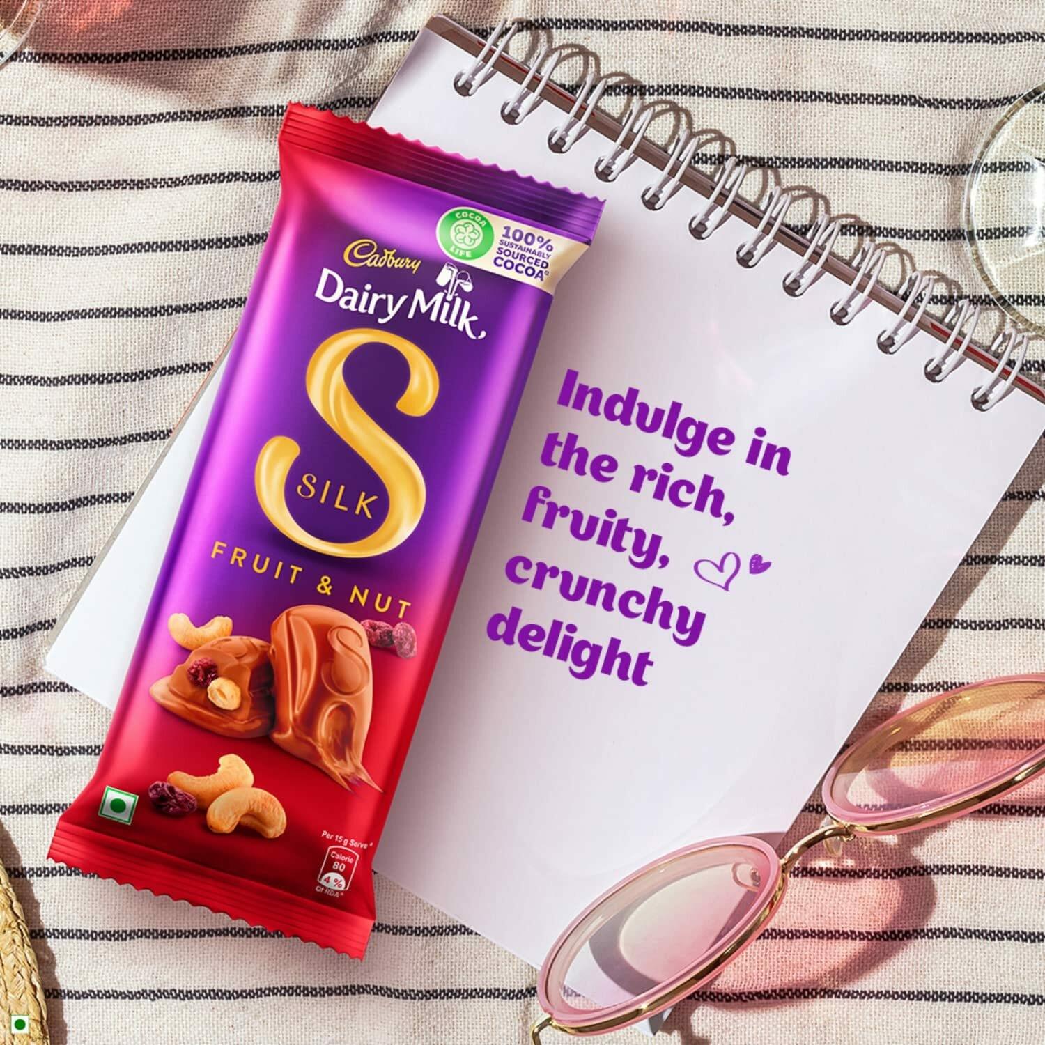 Cadbury Dairy Milk Silk Fruit And Nut Chocolate 137G X 3 Pcs – view 2