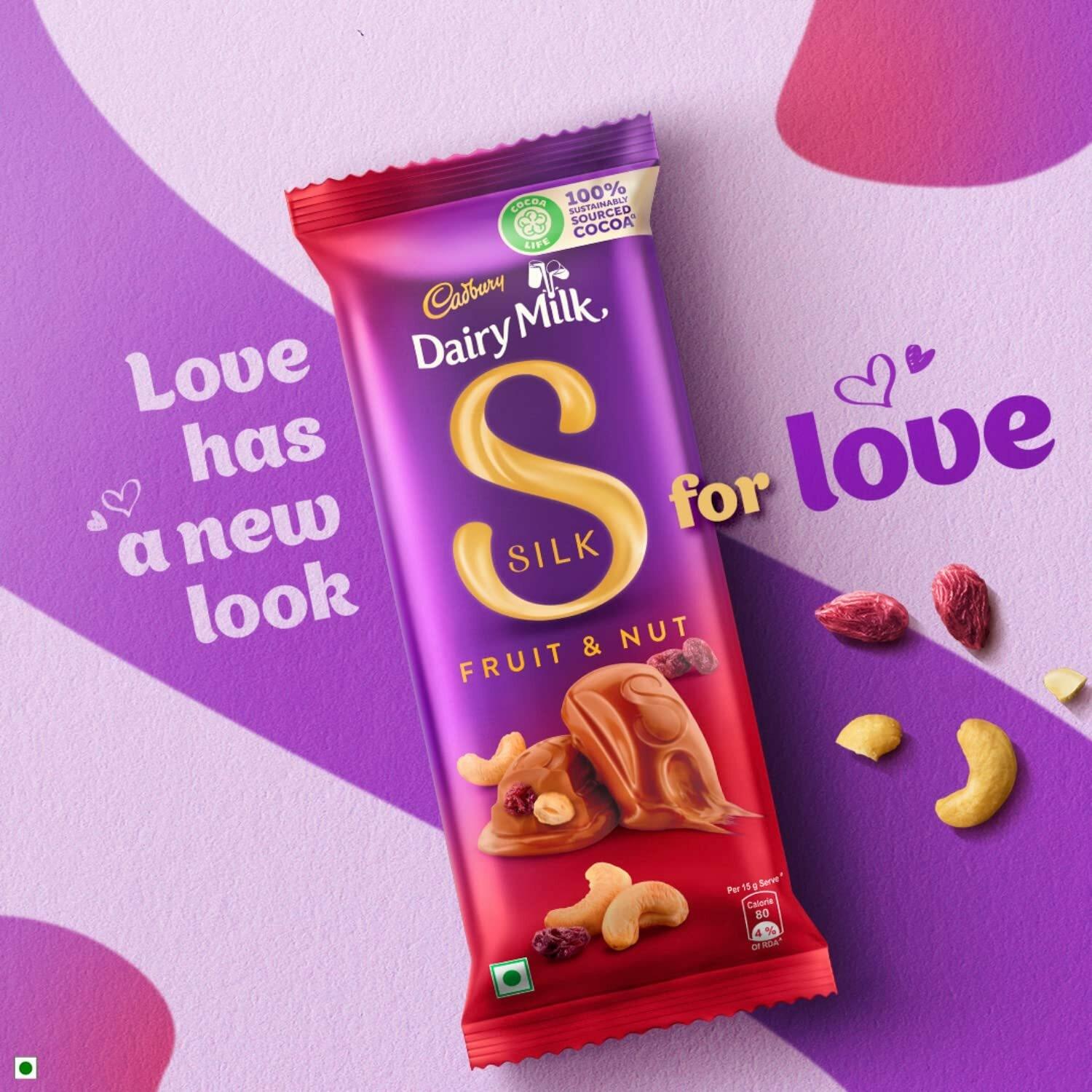 Cadbury Dairy Milk Silk Fruit And Nut Chocolate 137G X 3 Pcs – view 3
