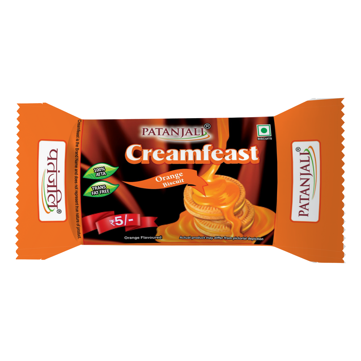 Patanjali Creamfeast Orange Biscuit 35 g