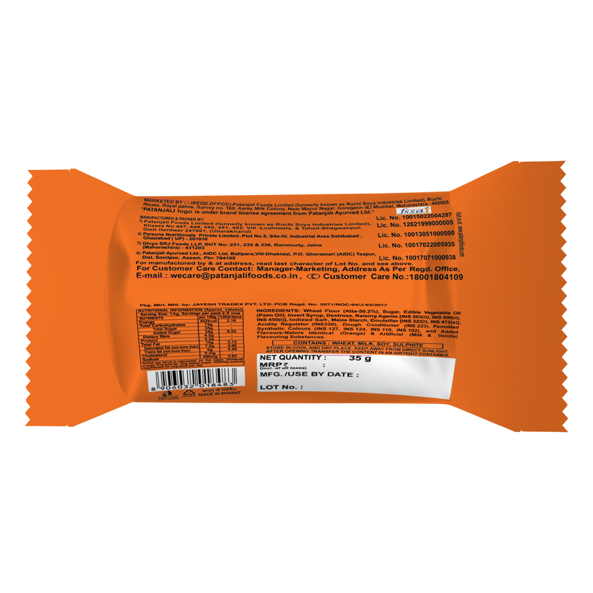 Patanjali Creamfeast Orange Biscuit 35 g – view 2