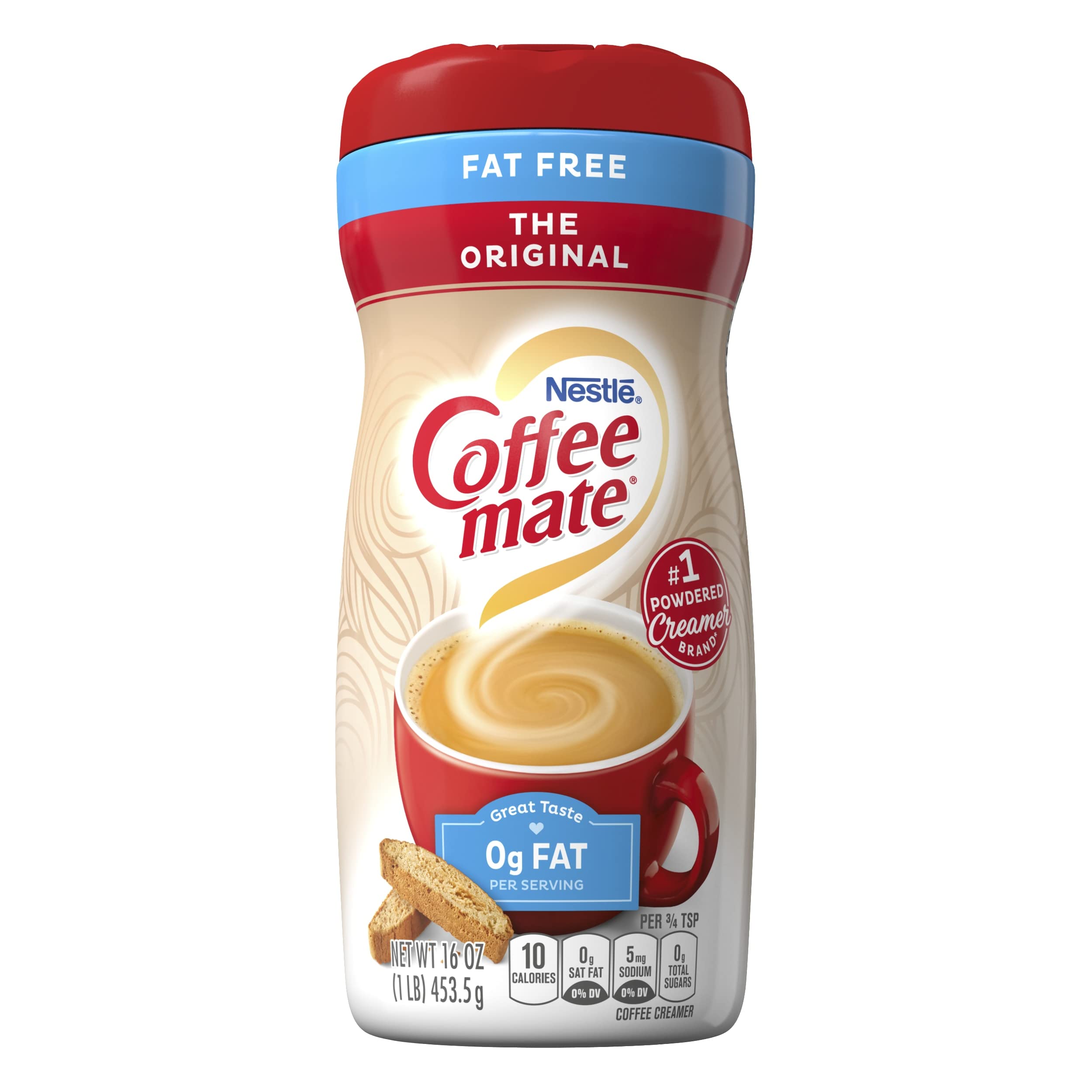 Coffee Mate Fat Free Original powder bottle 453 g hero view