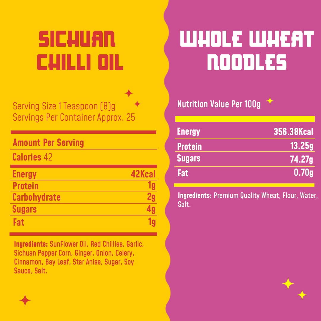 MasterChow Sichuan Chilli Oil Whole Noodle Pack - Spicy & Crunchy Chilli Oil Dip with Healthy Whole Wheat Noodles – view 7