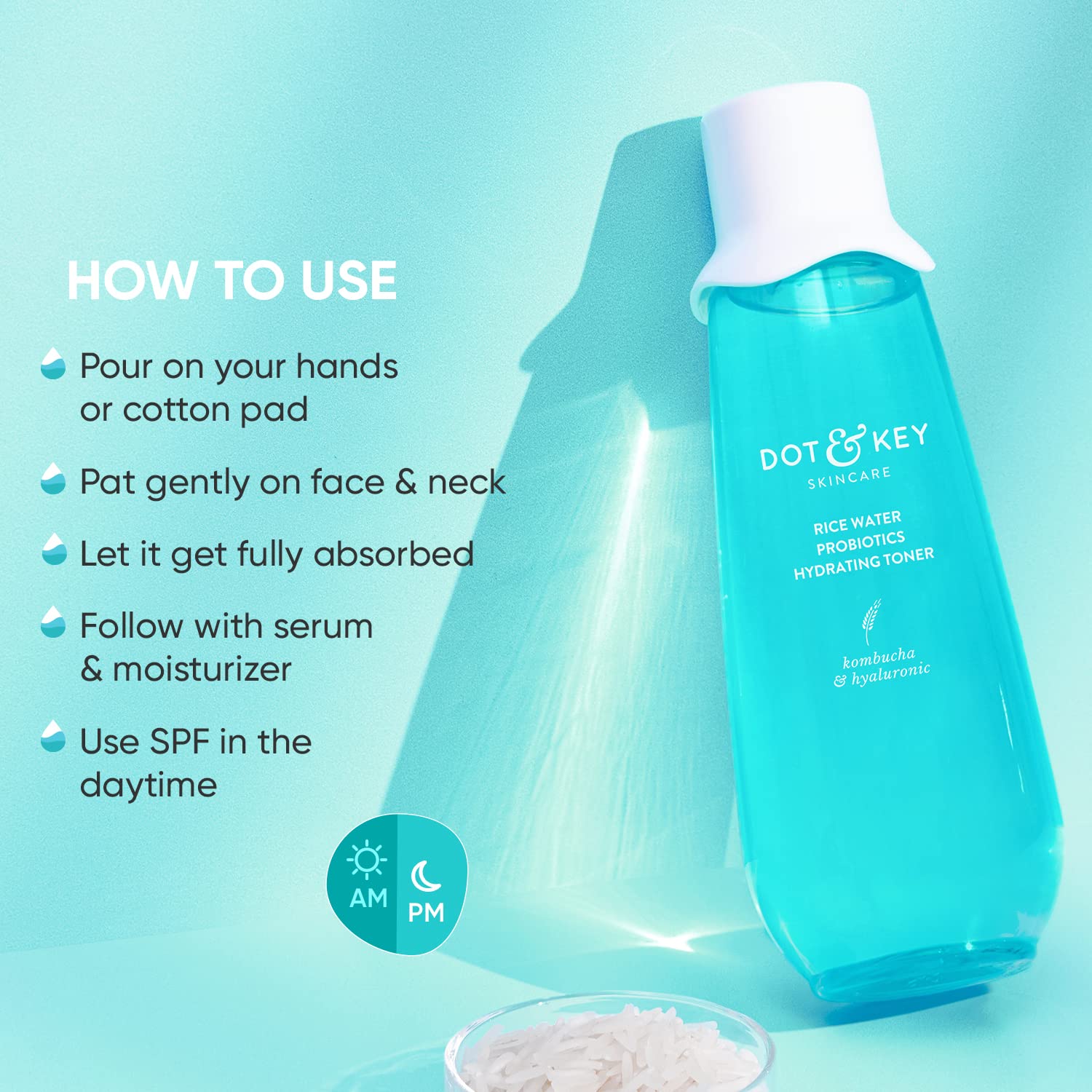 Dot & Key Rice Water Hydrating Toner With Hyaluronic – view 5